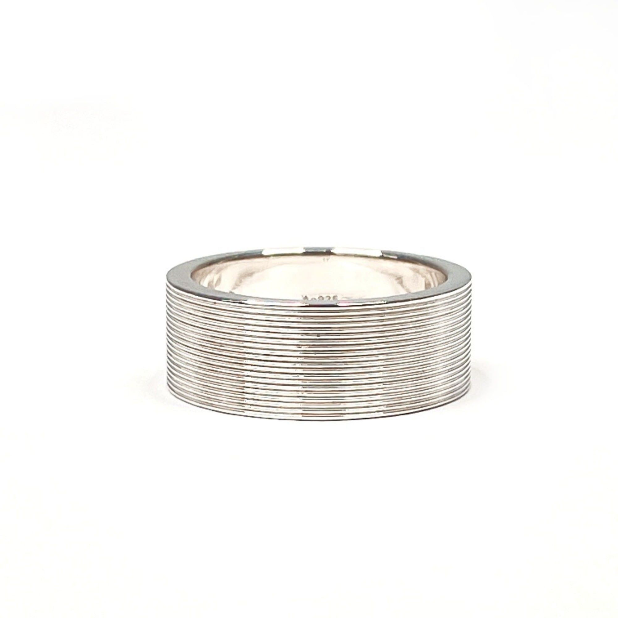 Gucci GUCCI logo ring, sterling silver (925), size 15.5cm, men's. Size ONE SIZE - 2 Thumbnail