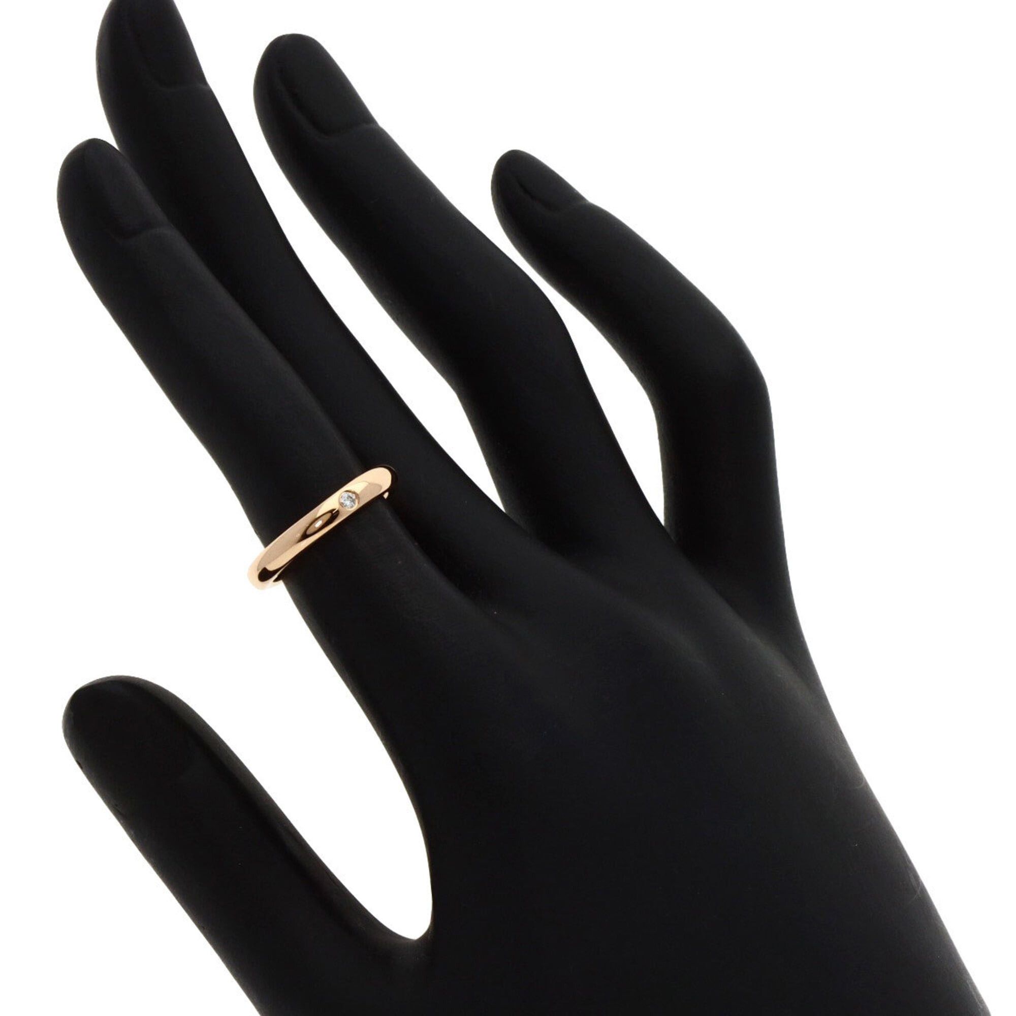 Tiffany & Co. Tiffany & Co. Stacking Band Ring, 1P Diamond, 18K Pink Gold, Women's Ring. Size ONE SIZE - 6 Thumbnail