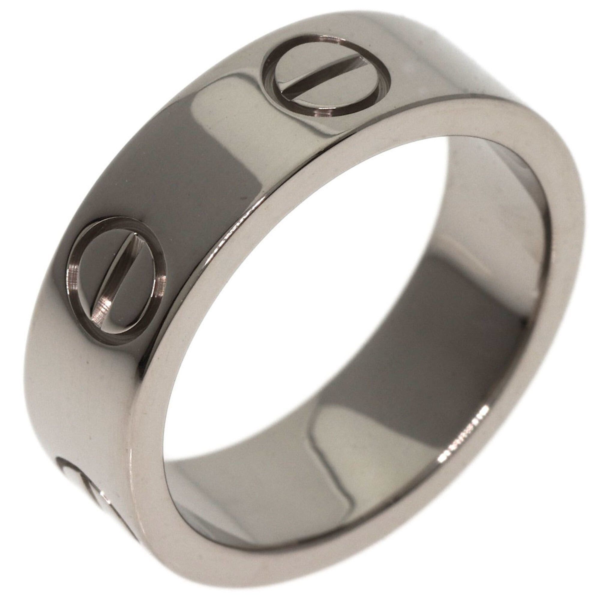 Cartier Cartier Love Ring #49, 18K White Gold, Women's Ring, CARTIER Size ONE SIZE - 2 Thumbnail
