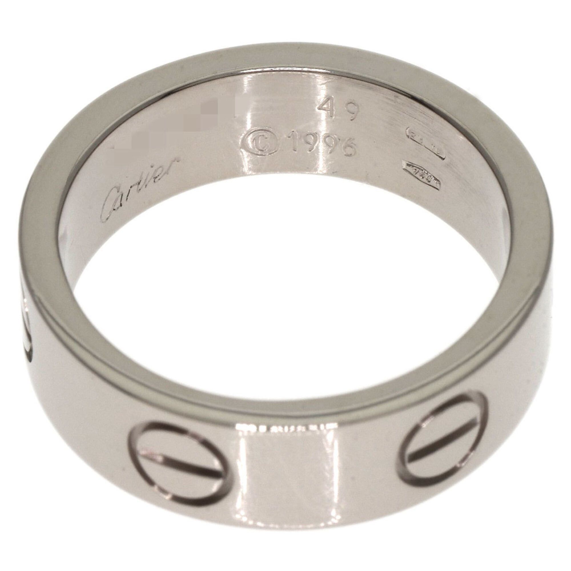 Cartier Cartier Love Ring #49, 18K White Gold, Women's Ring, CARTIER Size ONE SIZE - 4 Thumbnail