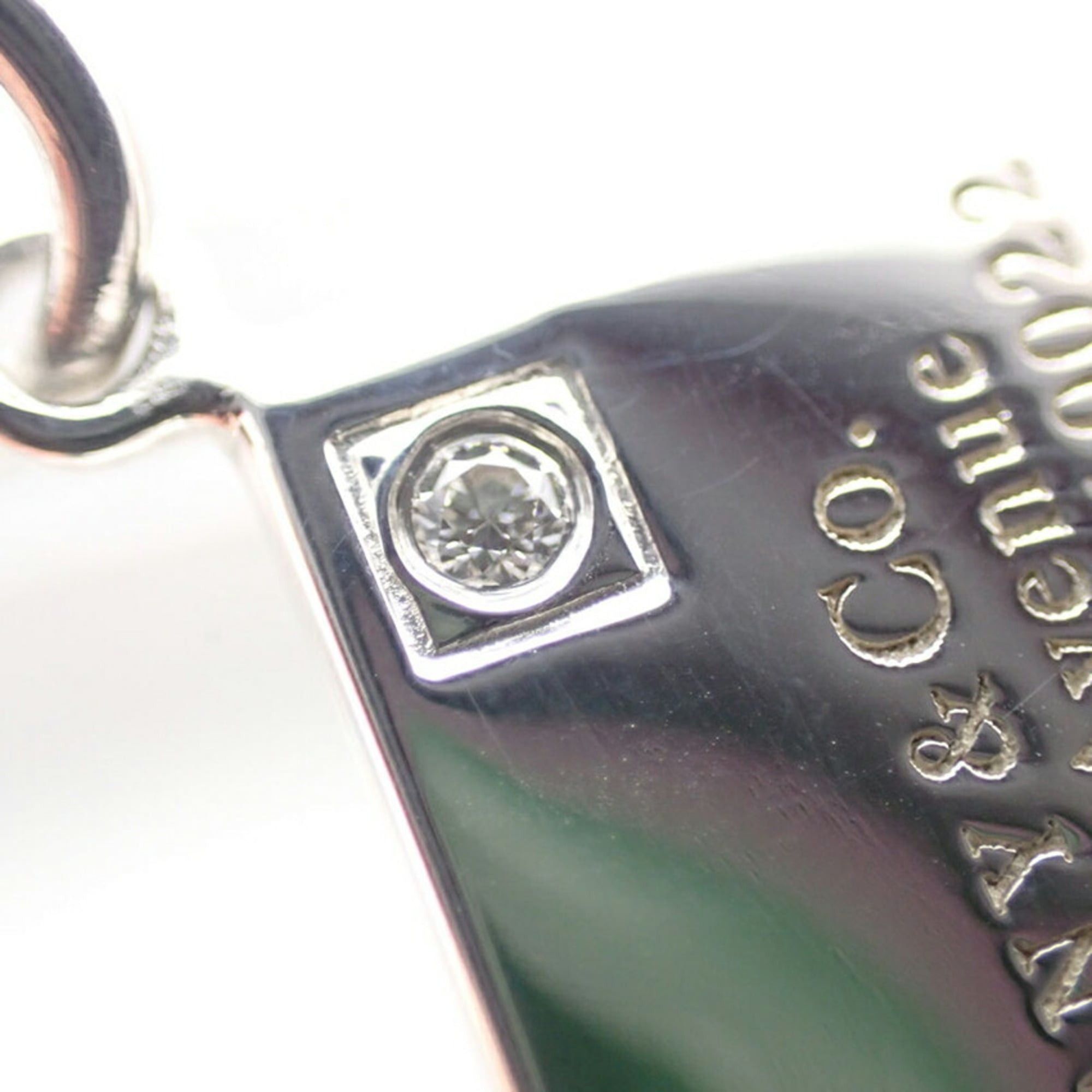 Tiffany & Co. TIFFANY & Co. 925 New York Diamond 1pc Letter Plate Pendant Necklace Size ONE SIZE - 8 Thumbnail