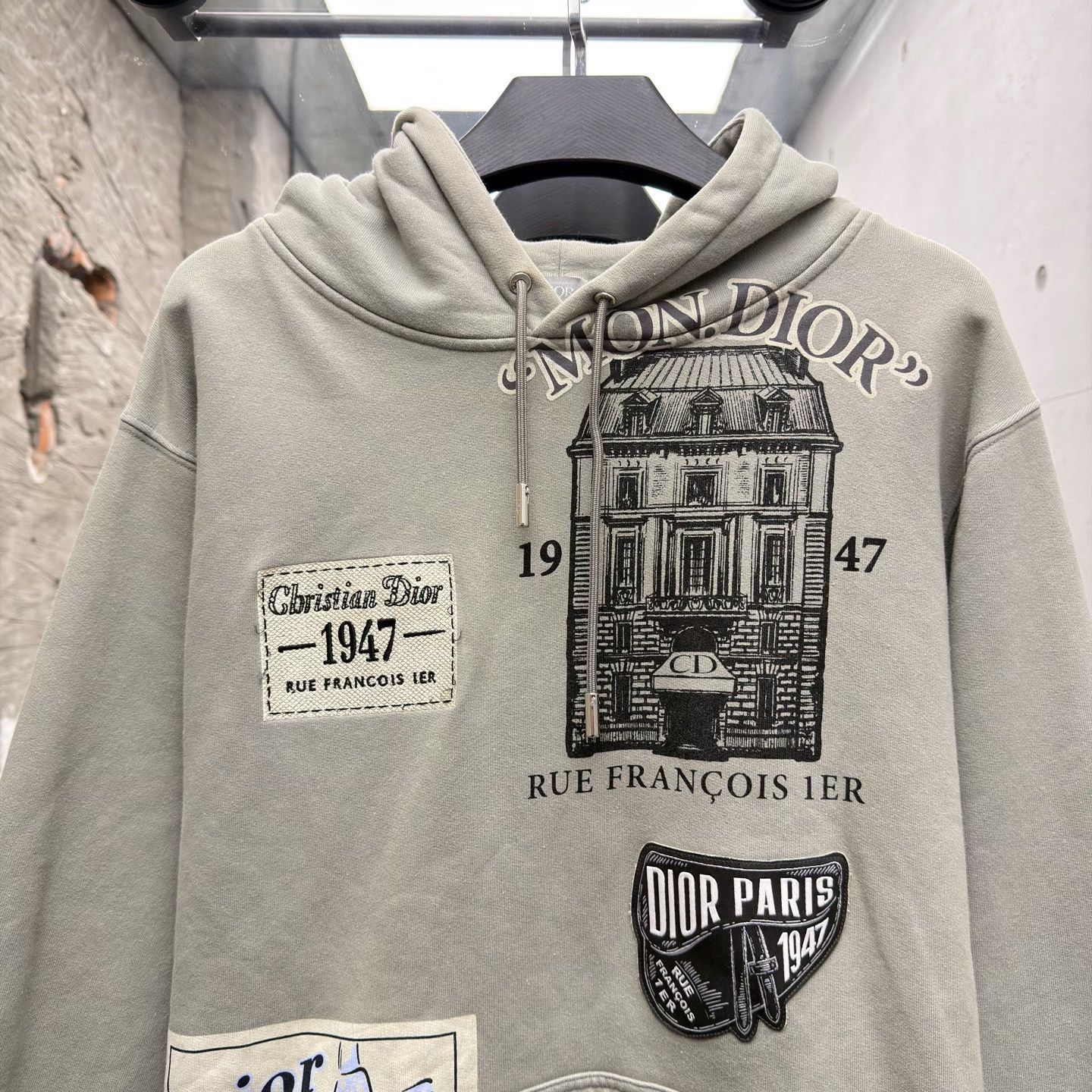 Dior Dior Retro Gray Hoodie XL Women Size XL / US 12-14 / IT 48-50 - 3 Thumbnail