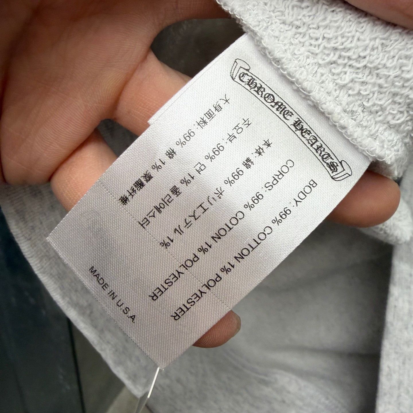 Chrome Hearts Chrome Hearts Collab Gray Hoodie M Men Size US M / EU 48-50 / 2 - 7 Thumbnail