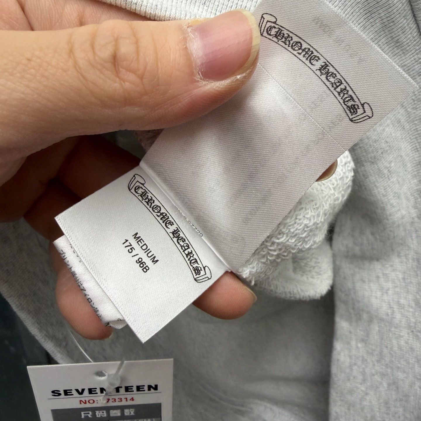 Chrome Hearts Chrome Hearts Collab Gray Hoodie M Men Size US M / EU 48-50 / 2 - 6 Thumbnail