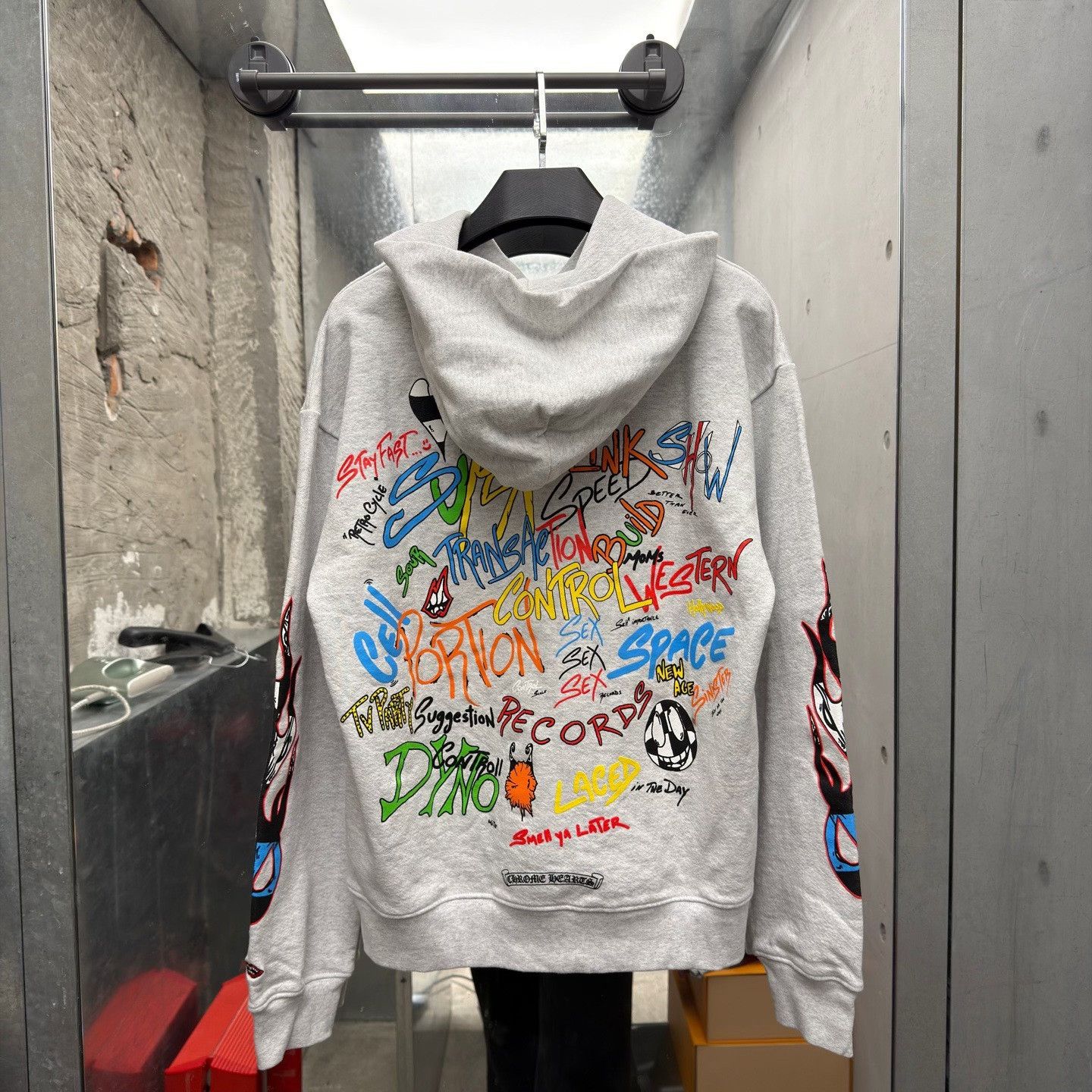 Chrome Hearts Chrome Hearts Collab Gray Hoodie M Men Size US M / EU 48-50 / 2 - 2 Thumbnail