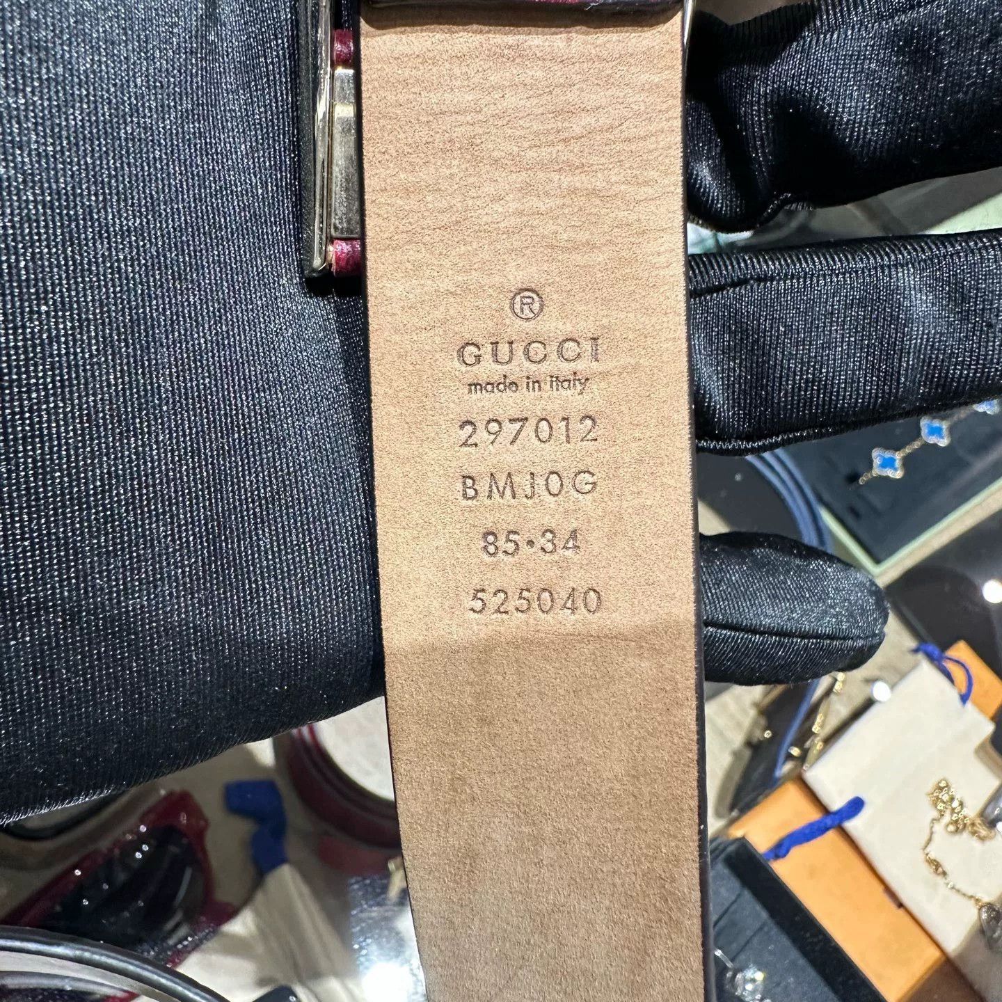 Gucci Gucci Red Belt 2XL Men Size ONE SIZE - 3 Thumbnail