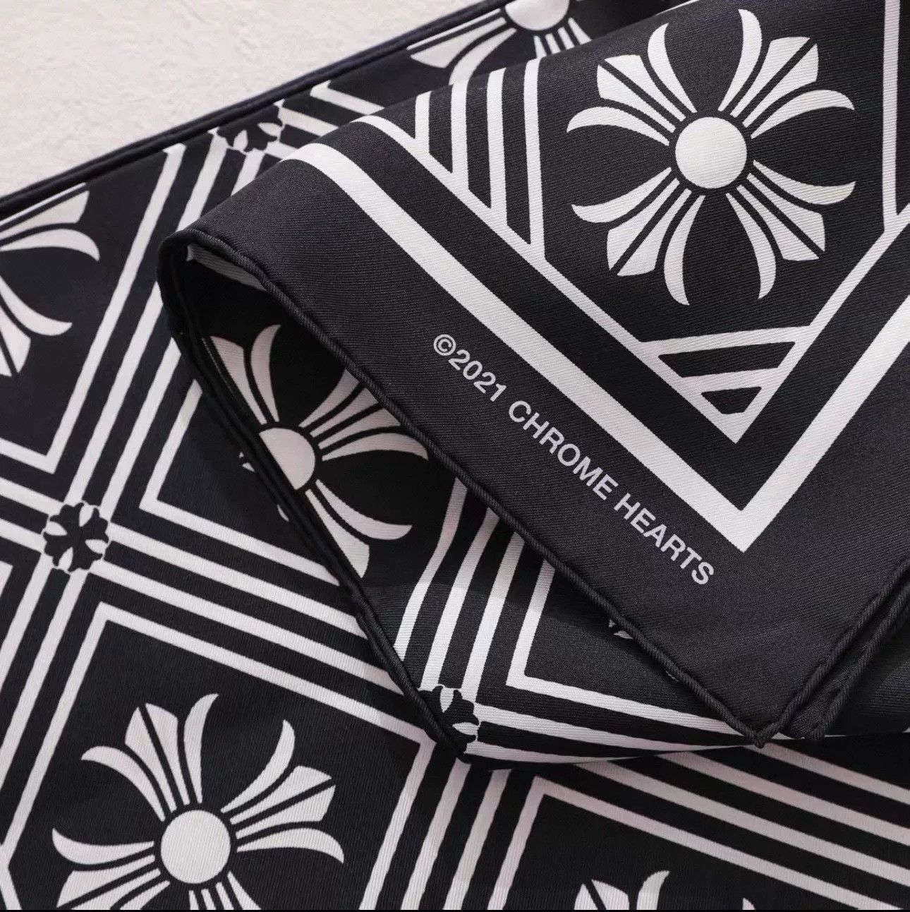 Chrome Hearts Chrome Hearts Black Scarf L Men Size ONE SIZE - 2 Thumbnail