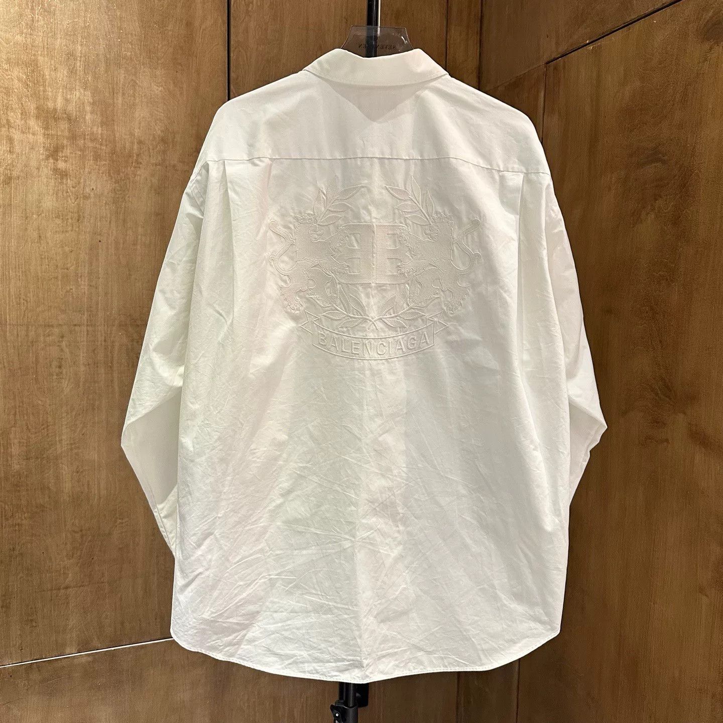 Balenciaga Balenciaga Embroidered White Shirt 38 Men Size US S / EU 44-46 / 1 - 2 Thumbnail