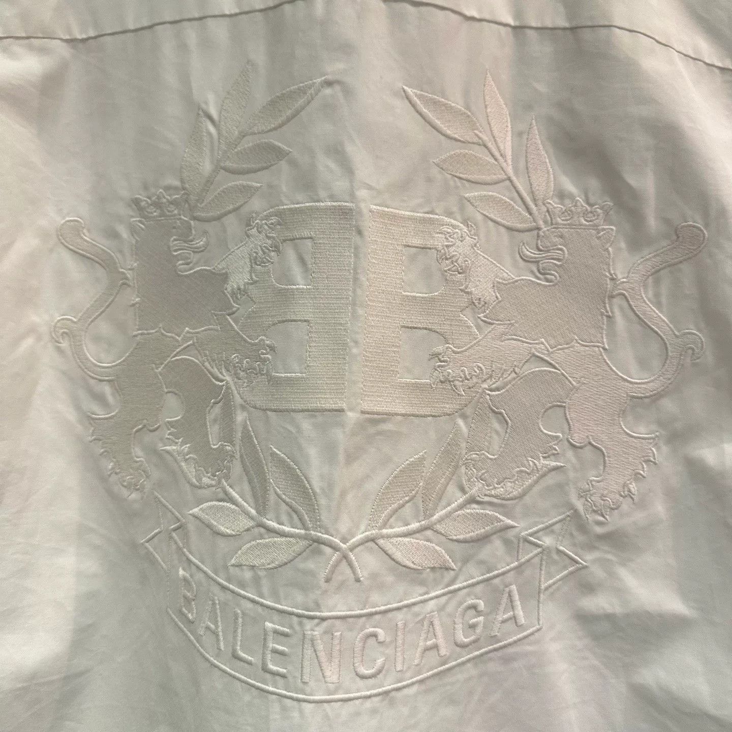 Balenciaga Balenciaga Embroidered White Shirt 38 Men Size US S / EU 44-46 / 1 - 5 Thumbnail