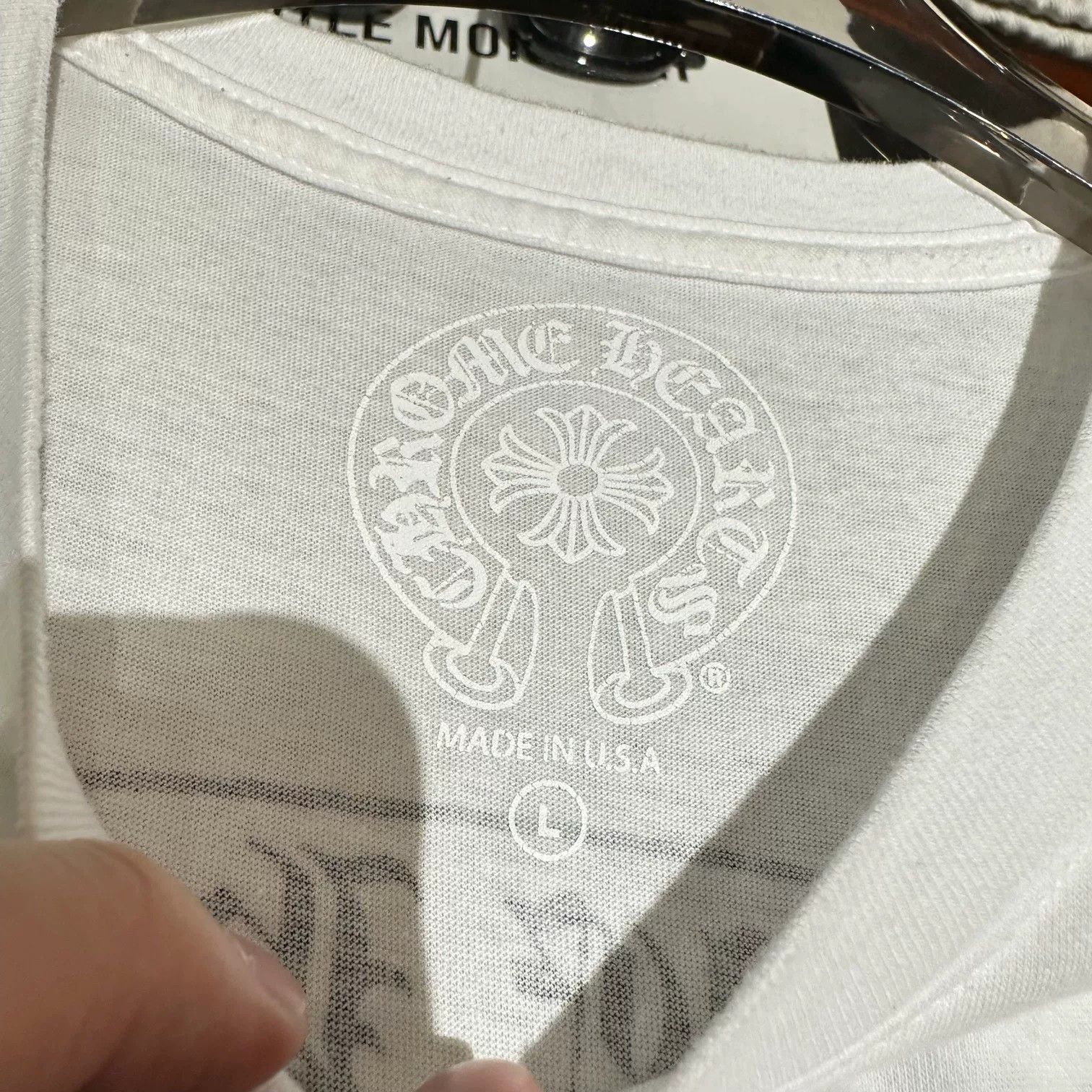 Chrome Hearts Chrome Hearts White T-Shirt L Men Size US L / EU 52-54 / 3 - 3 Thumbnail