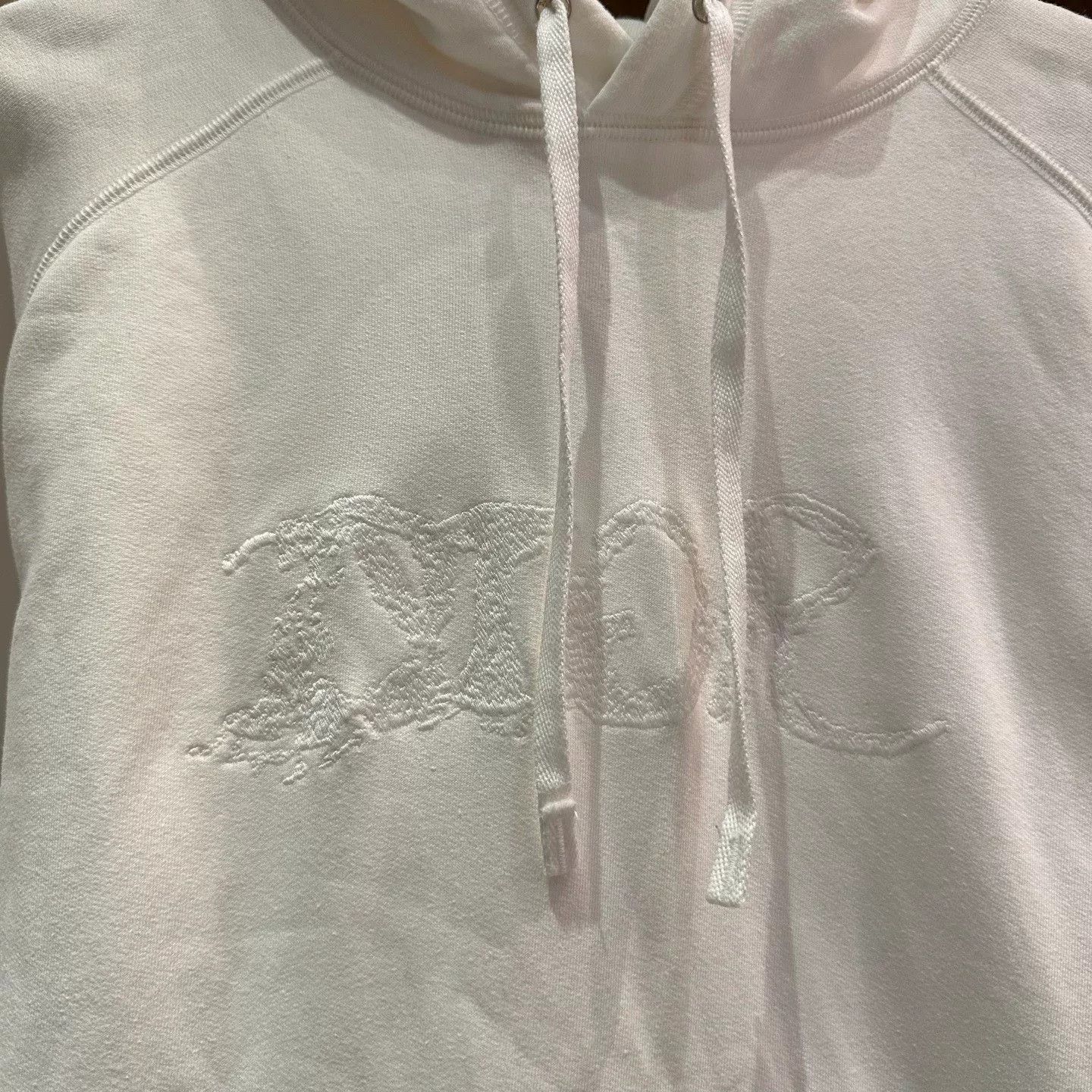 Dior Dior Collab Embroidered White Hoodie L Women Size L / US 10 / IT 46 - 3 Thumbnail