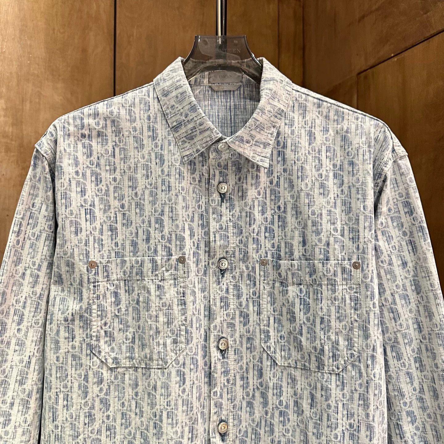 Dior Dior Retro Denim Blue Shirt 40 Men Size US M / EU 48-50 / 2 - 3 Thumbnail
