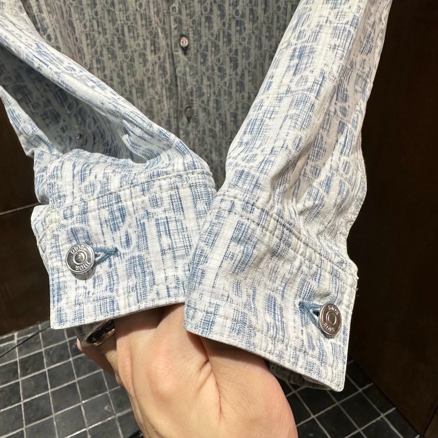 Dior Dior Retro Denim Blue Shirt 40 Men Size US M / EU 48-50 / 2 - 4 Thumbnail