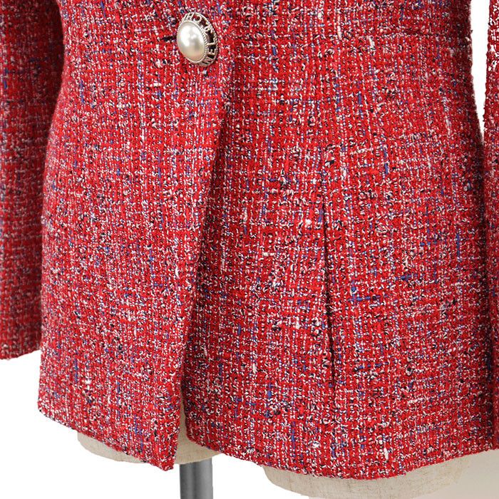 Chanel Chanel Chanel Tweed Tailored Jacket Textile Outerwear P60790 DUTY FREE for USA Size ONE SIZE - 4 Thumbnail
