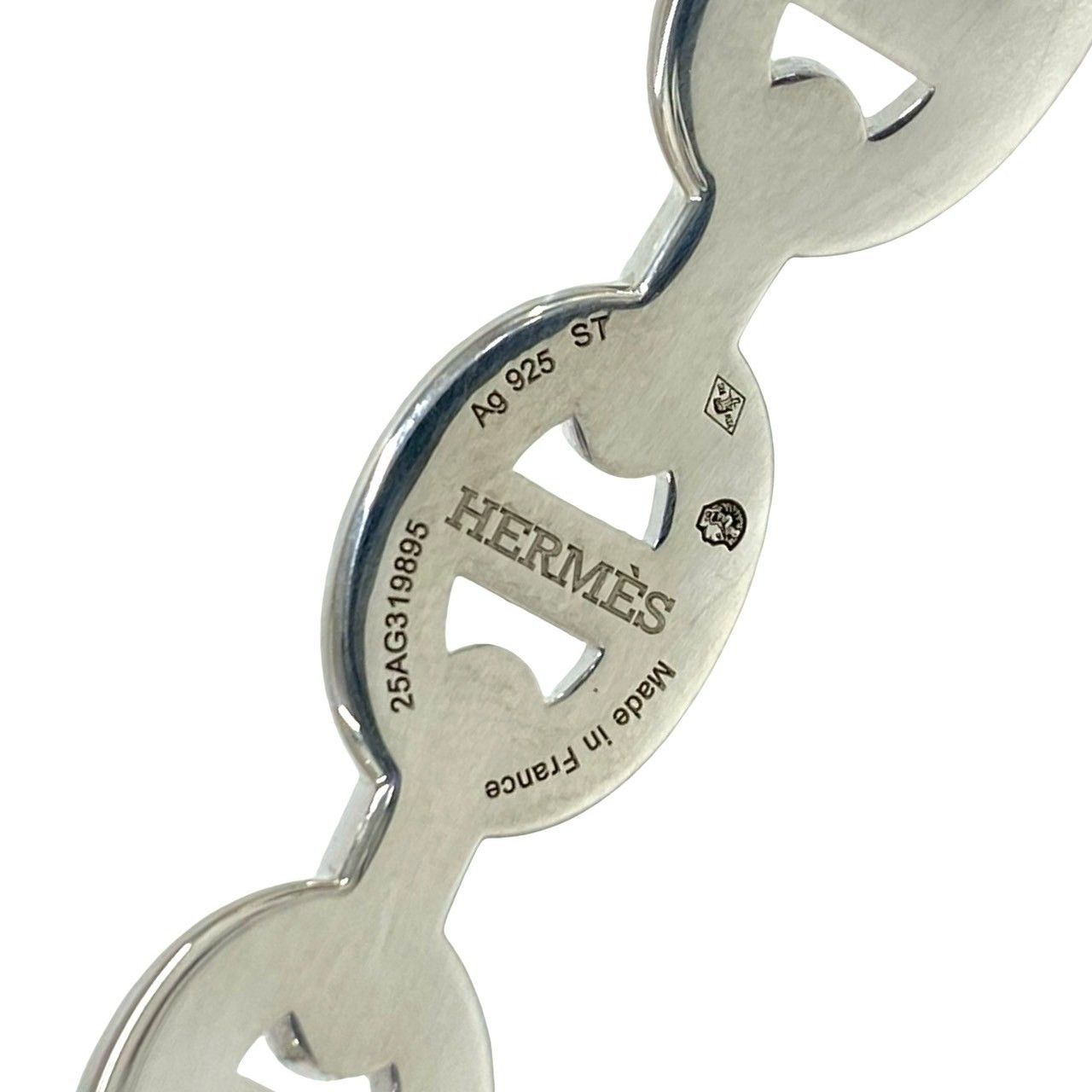 Hermes Hermes Hermes Chaine d’Ancre Enchainee Silver Bracelet Precious Metal Bangle DUTY FREE for USA Size ONE SIZE - 4 Thumbnail