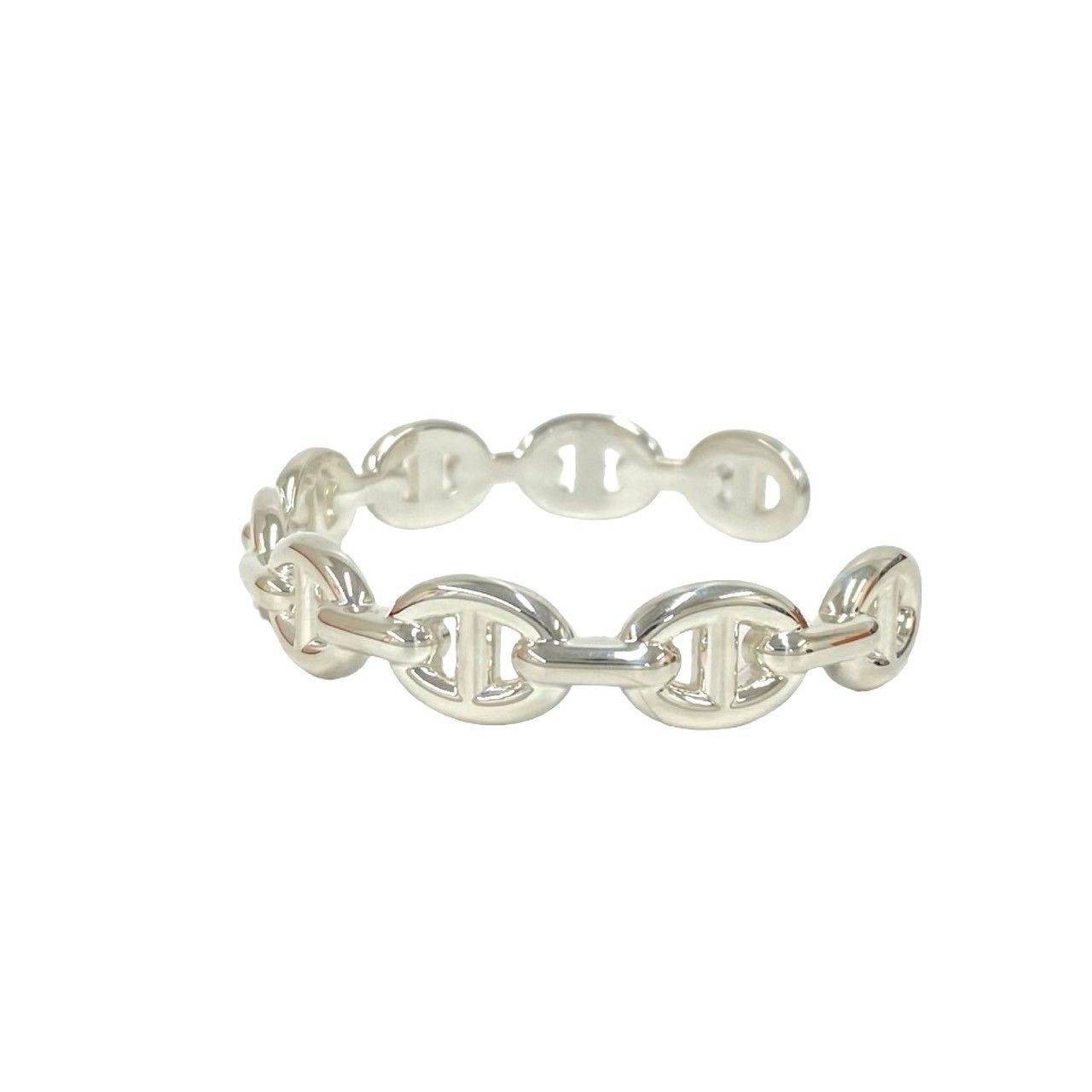Hermes Hermes Hermes Chaine d’Ancre Enchainee Silver Bracelet Precious Metal Bangle DUTY FREE for USA Size ONE SIZE - 5 Thumbnail