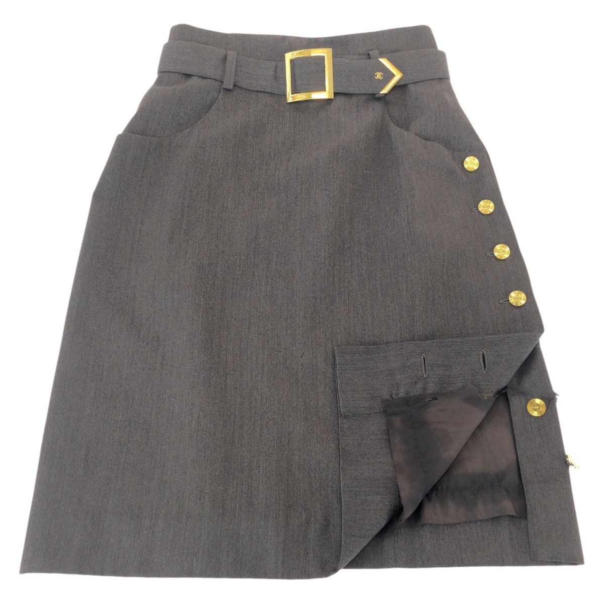Chanel Chanel Chanel Wool Skirt Textile Skirts DUTY FREE for USA Size ONE SIZE - 3 Thumbnail