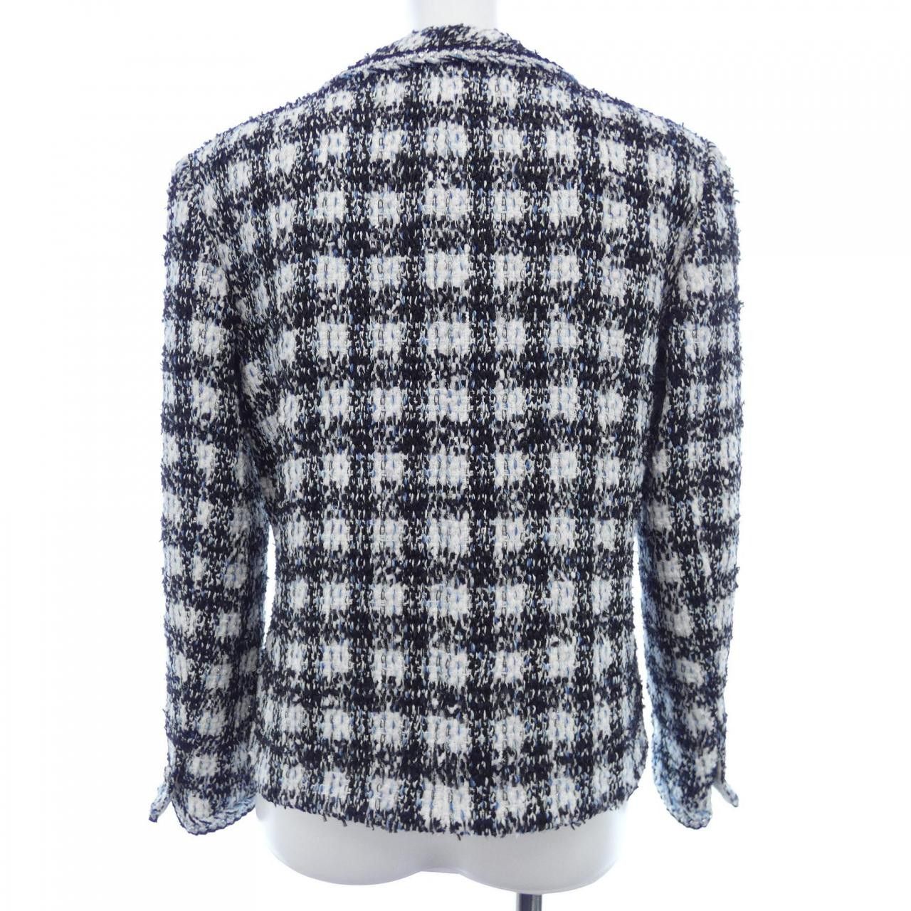 Chanel Chanel Chanel Collarless Jacket Textile Outerwear P74461V66061 DUTY FREE for USA Size ONE SIZE - 2 Thumbnail
