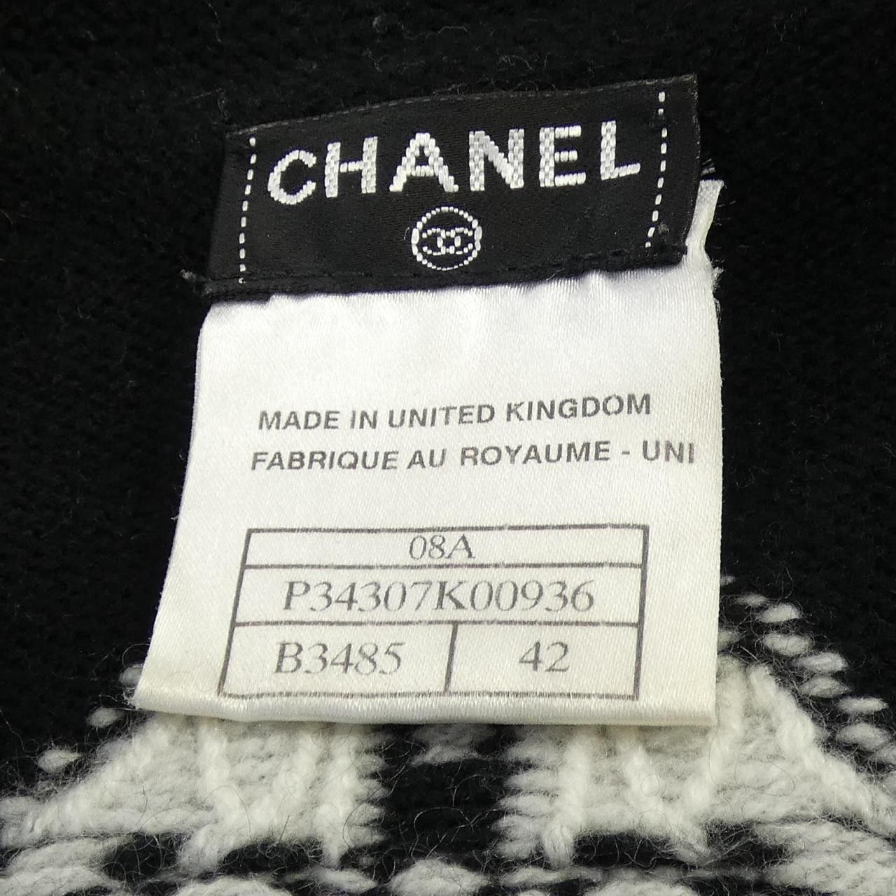 Chanel Chanel Chanel Cashmere Knit Textile Tops P34307K0093608A DUTY FREE for USA Size ONE SIZE - 4 Thumbnail
