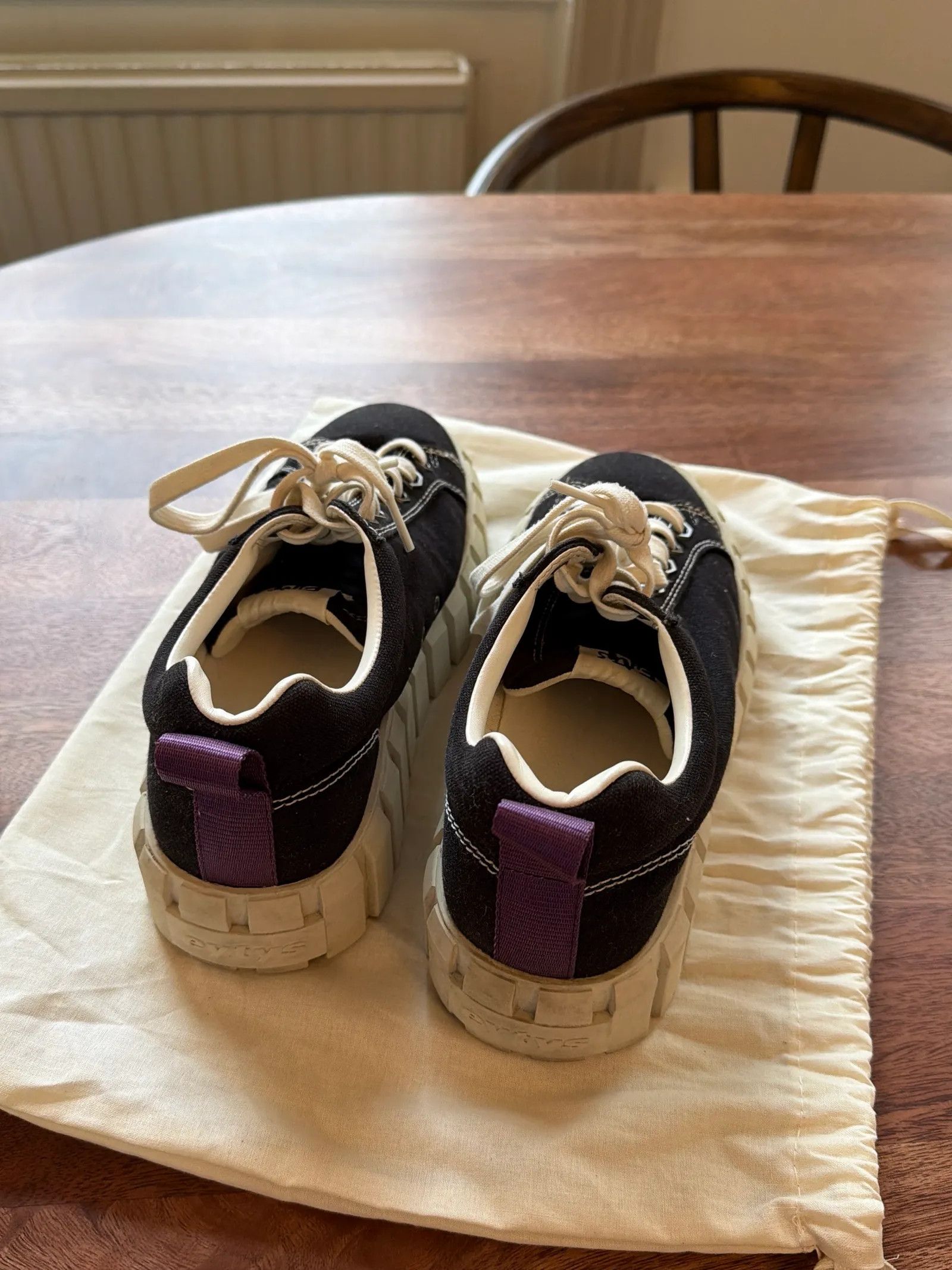 Eytys Eytys Odessa Canvas Black Sneakers Size US 10 / IT 40 - 4 Thumbnail