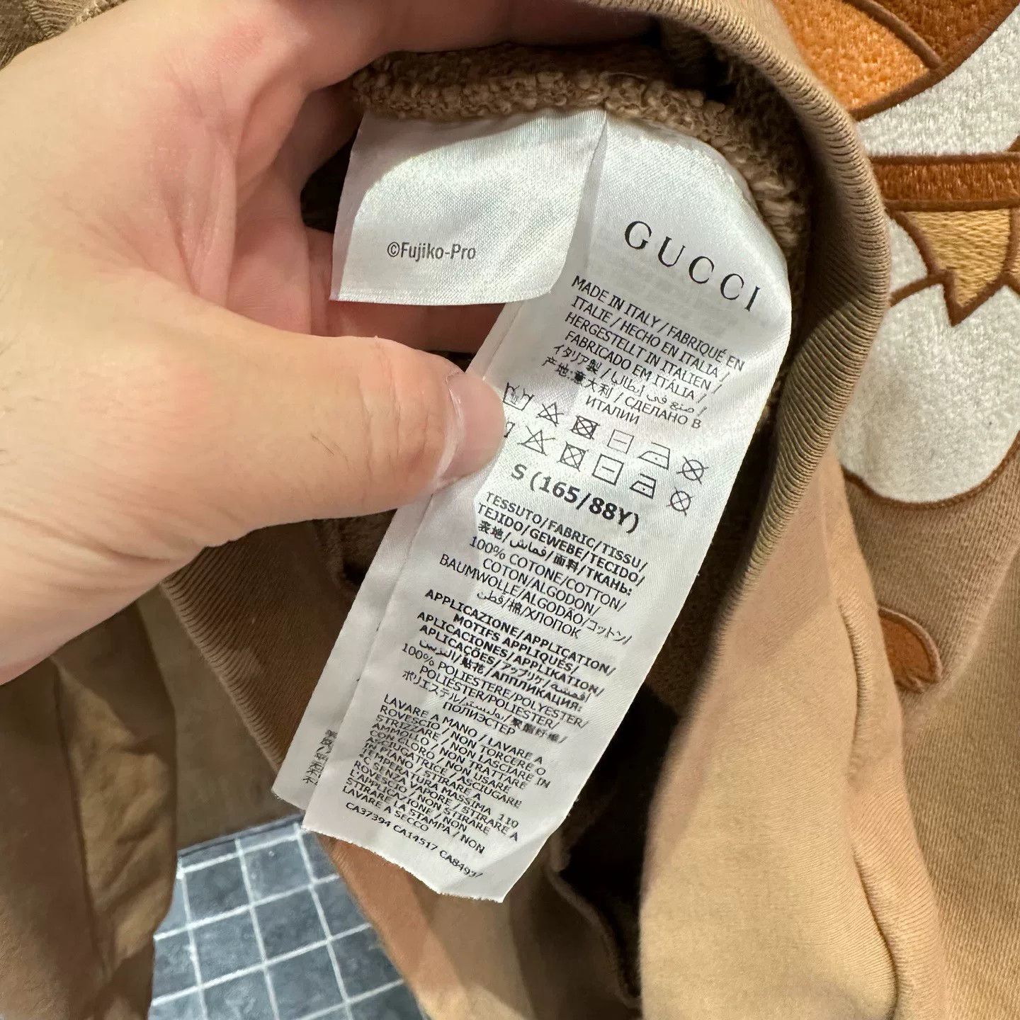 Gucci Gucci Collab Graphic Brown Hoodie S Women Size S / US 4 / IT 40 - 5 Thumbnail