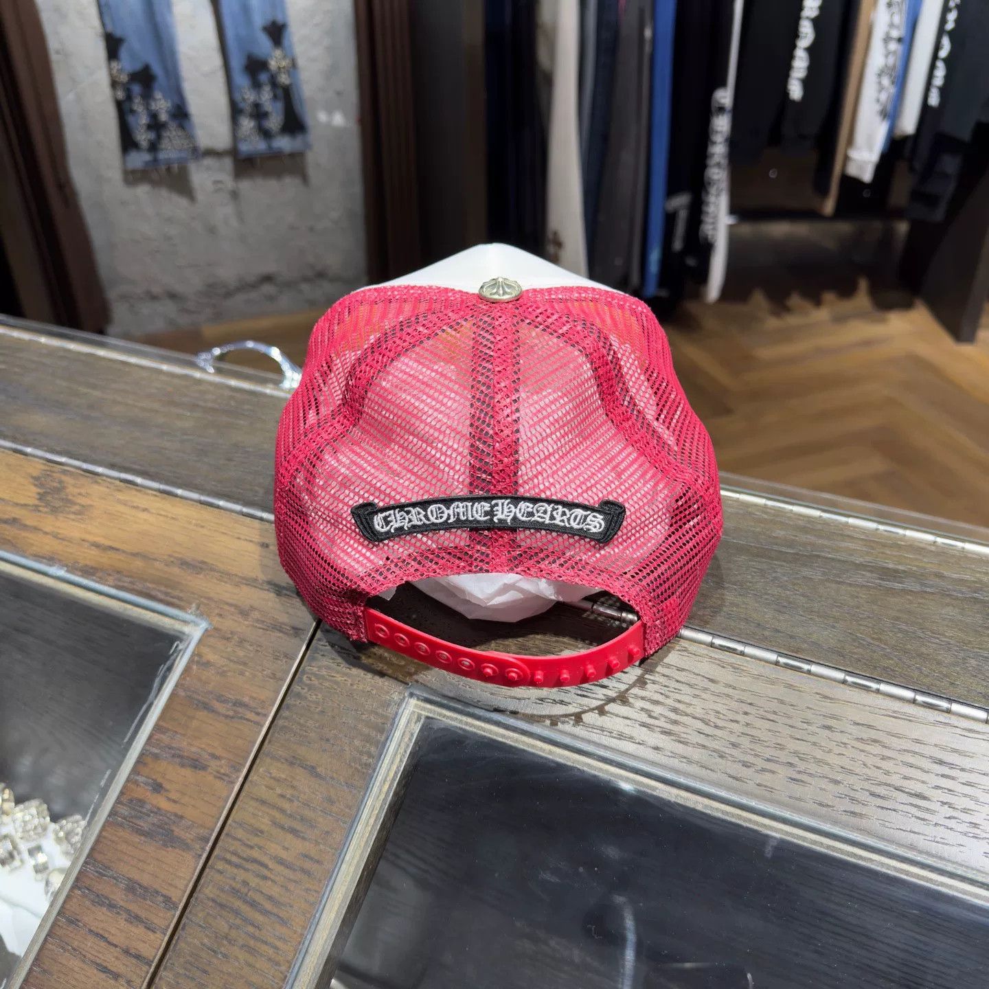 Chrome Hearts Chrome Hearts Red Hat L Men Size ONE SIZE - 2 Thumbnail