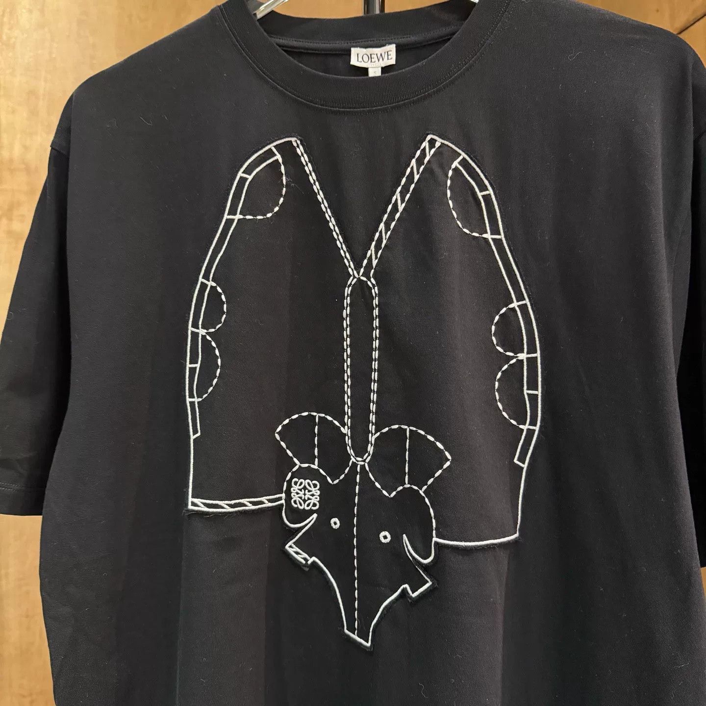 Loewe Loewe Embroidered Black T-Shirt XS Men Size US XS / EU 42 / 0 - 3 Thumbnail