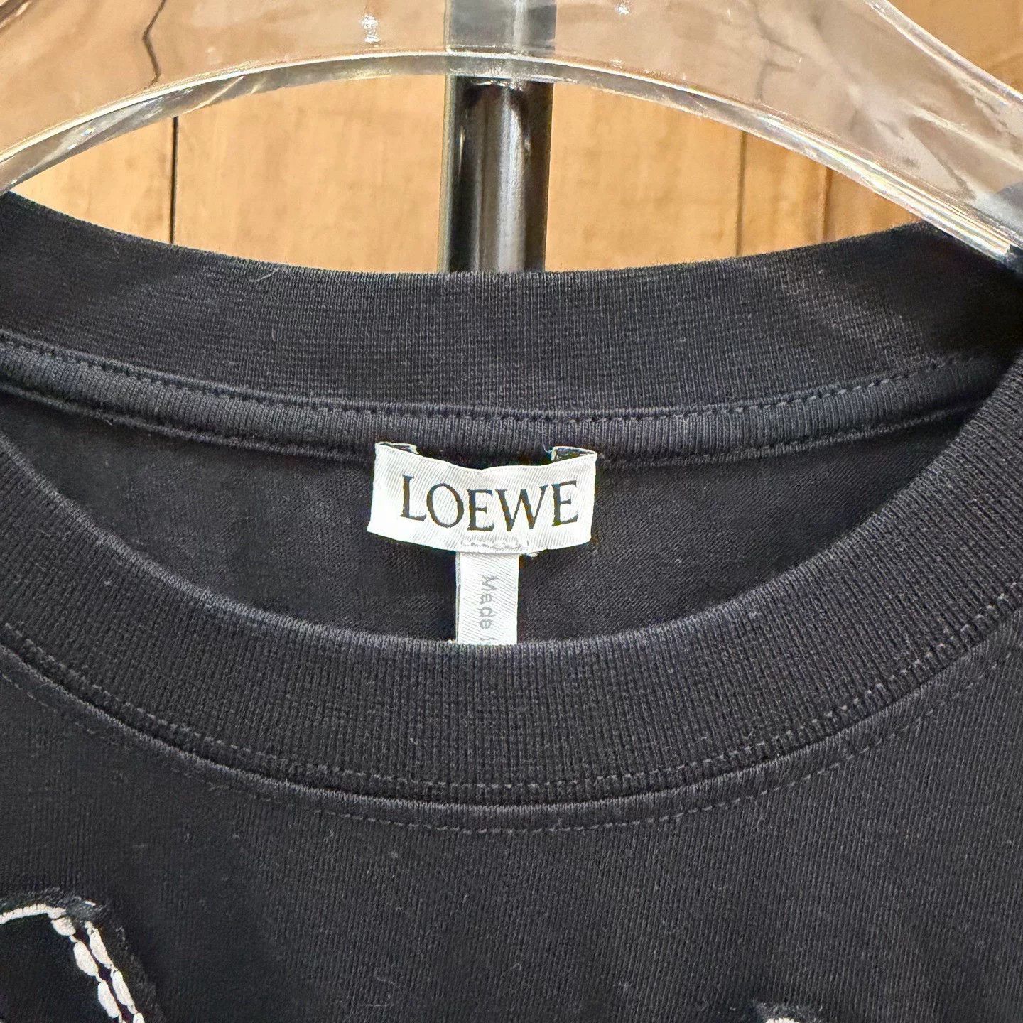Loewe Loewe Embroidered Black T-Shirt XS Men Size US XS / EU 42 / 0 - 4 Thumbnail