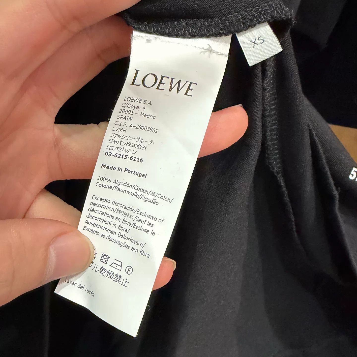 Loewe Loewe Embroidered Black T-Shirt XS Men Size US XS / EU 42 / 0 - 5 Thumbnail