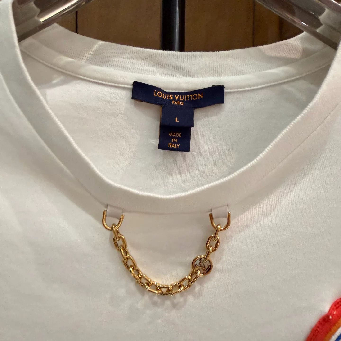 Louis Vuitton Louis Vuitton White T-Shirt L Men Size US L / EU 52-54 / 3 - 3 Thumbnail