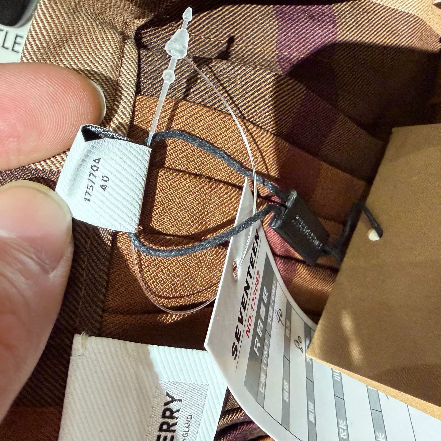 Burberry Burberry Wool Plaid Brown Skirt 40 Women Size 40" / US 18 - 4 Thumbnail