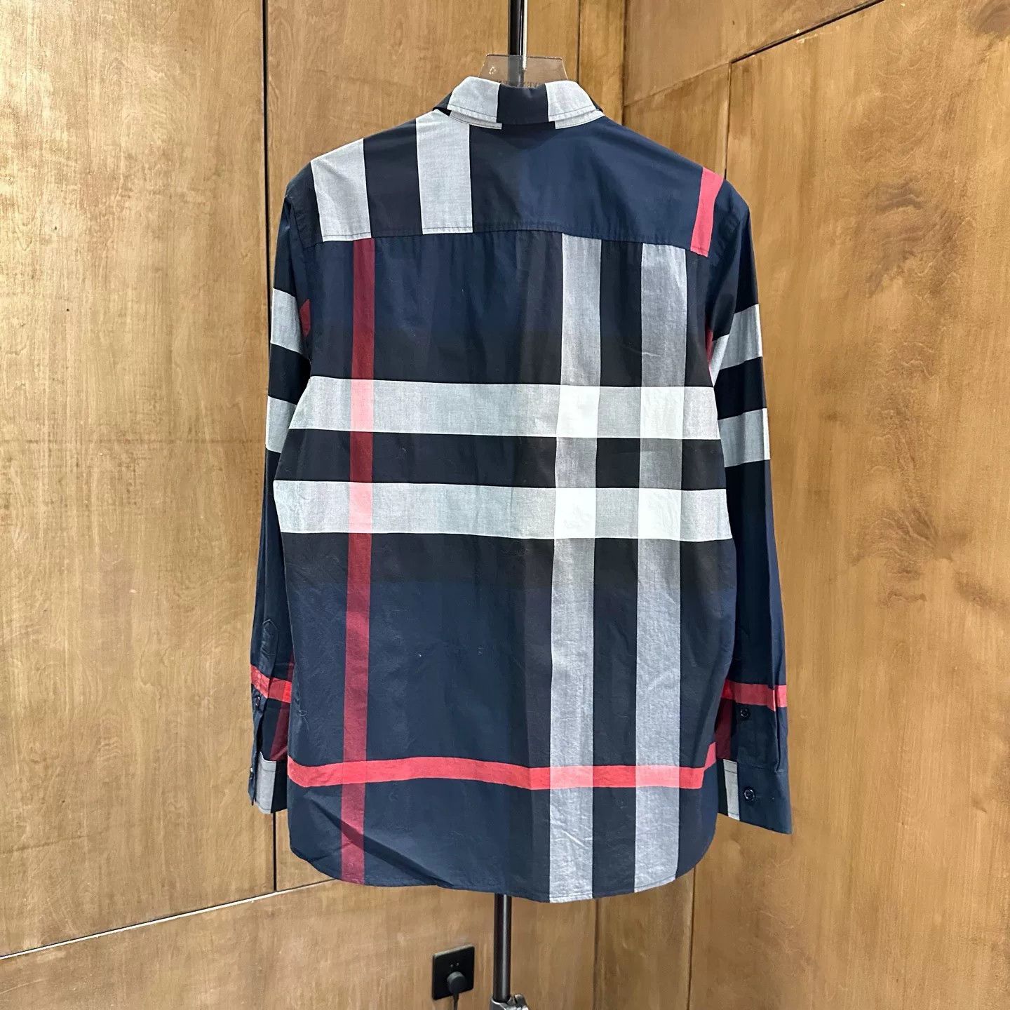 Burberry Burberry Patchwork Plaid Blue Shirt M Men Size US M / EU 48-50 / 2 - 2 Thumbnail