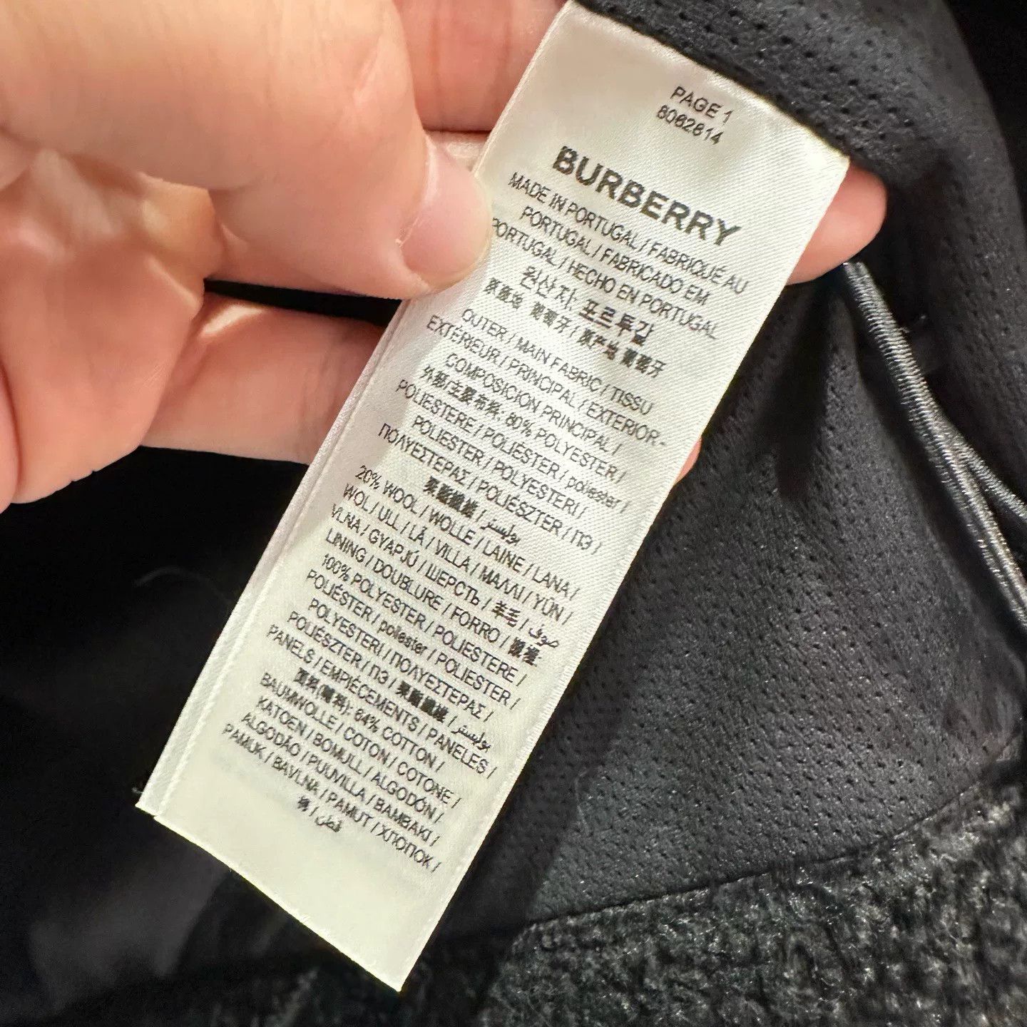 Burberry Burberry Fleece Embroidered Black Light Jacket S Men Size US S / EU 44-46 / 1 - 6 Thumbnail
