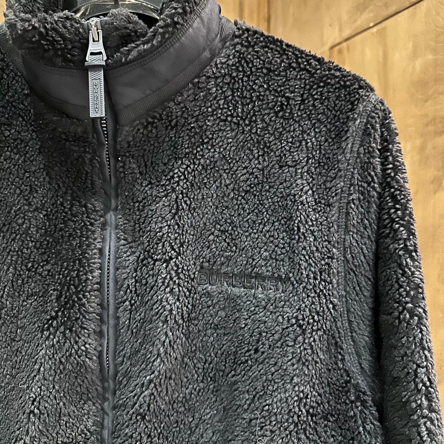 Burberry Burberry Fleece Embroidered Black Light Jacket S Men Size US S / EU 44-46 / 1 - 3 Thumbnail