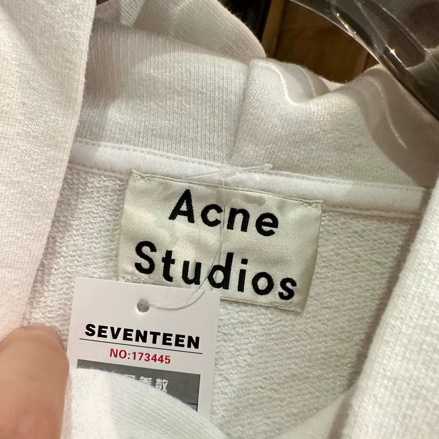 Acne Studios Acne Studios Graphic White Hoodie M Men Size US M / EU 48-50 / 2 - 4 Thumbnail