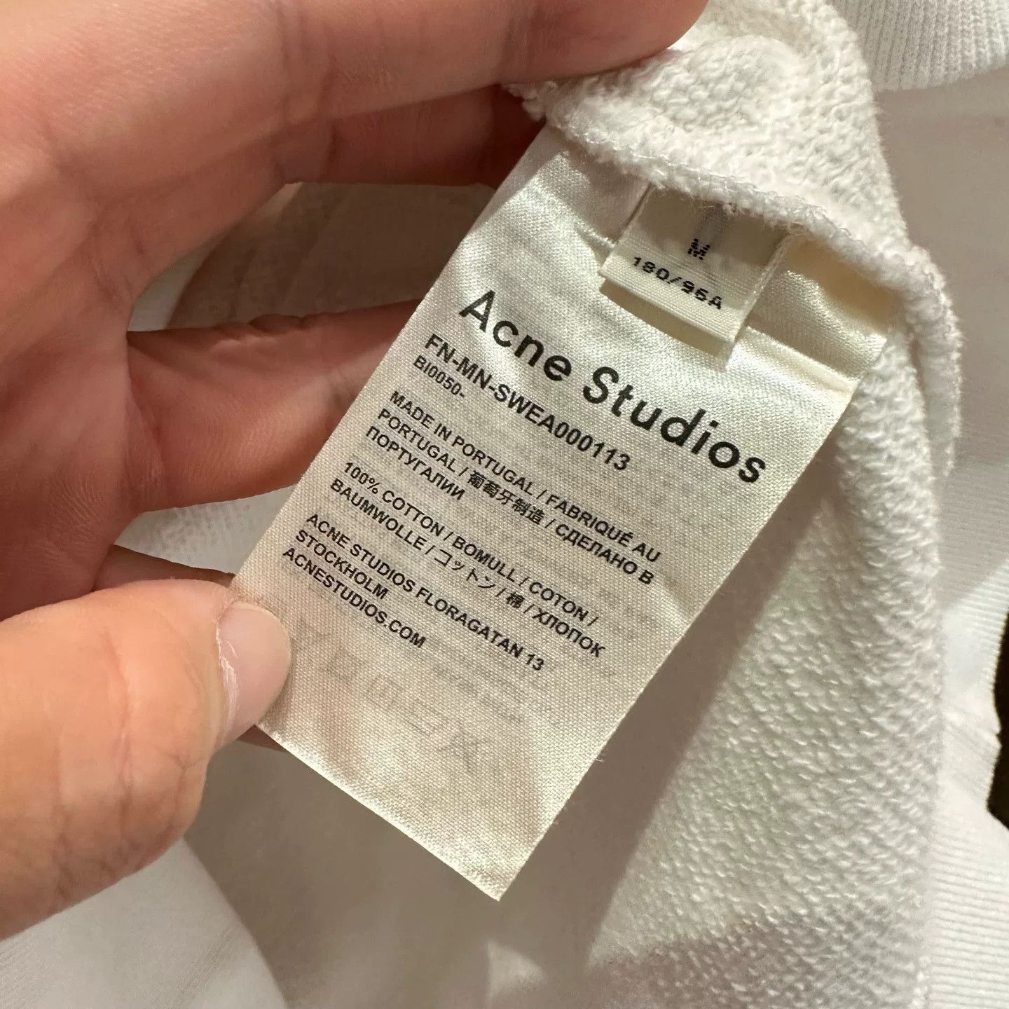 Acne Studios Acne Studios Graphic White Hoodie M Men Size US M / EU 48-50 / 2 - 5 Thumbnail