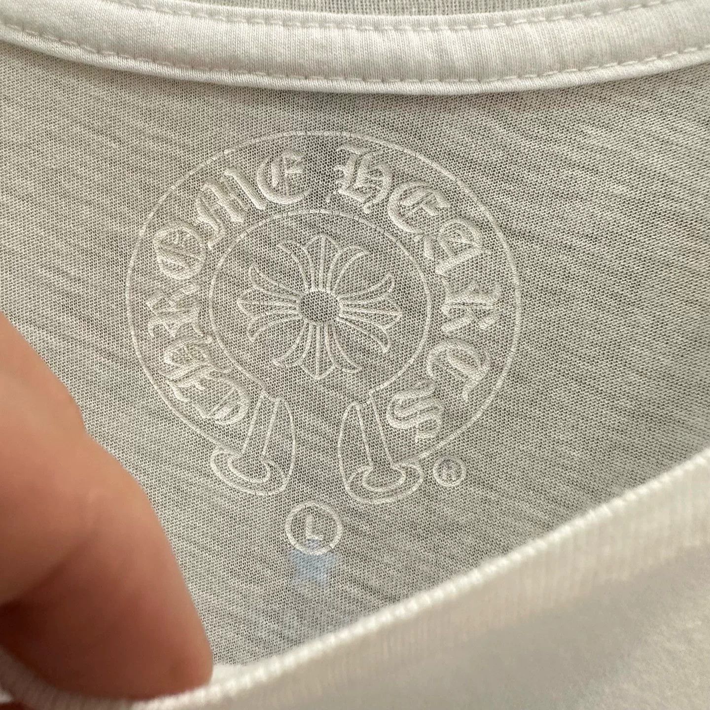 Chrome Hearts Chrome Hearts Collab White T-Shirt L Men Size US L / EU 52-54 / 3 - 4 Thumbnail