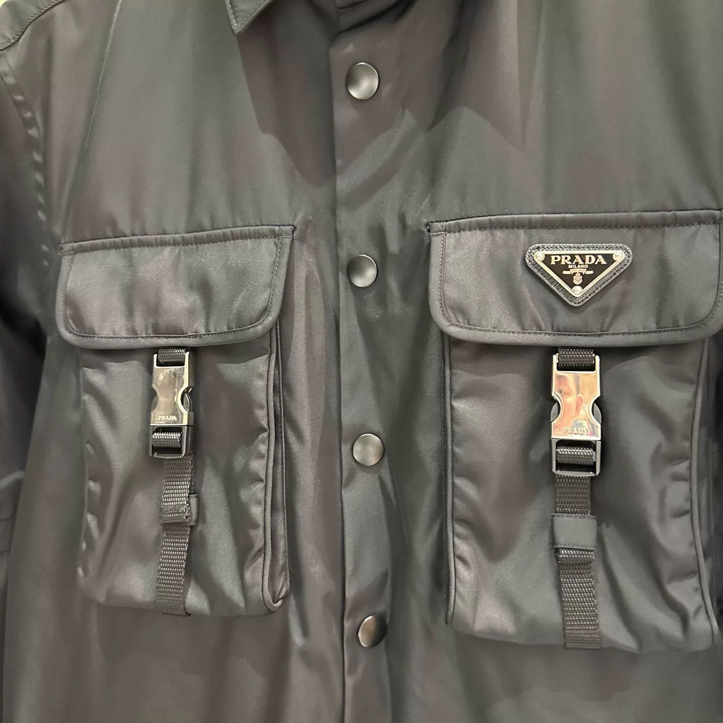 Prada Prada Metallic Black Light Jacket S Men Size US S / EU 44-46 / 1 - 3 Thumbnail