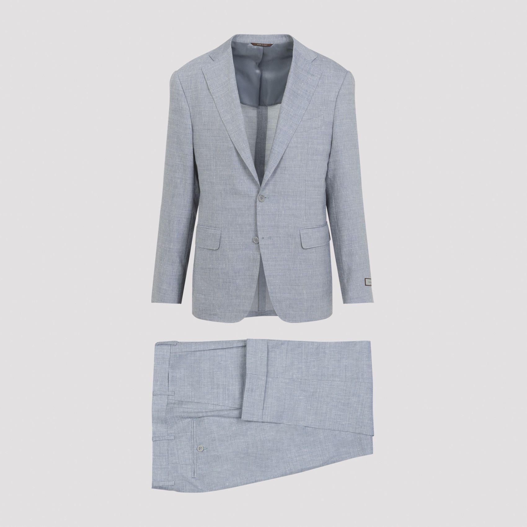 Canali Canali Linen and Wool Suit Size US M / EU 48-50 / 2 - 2 Thumbnail