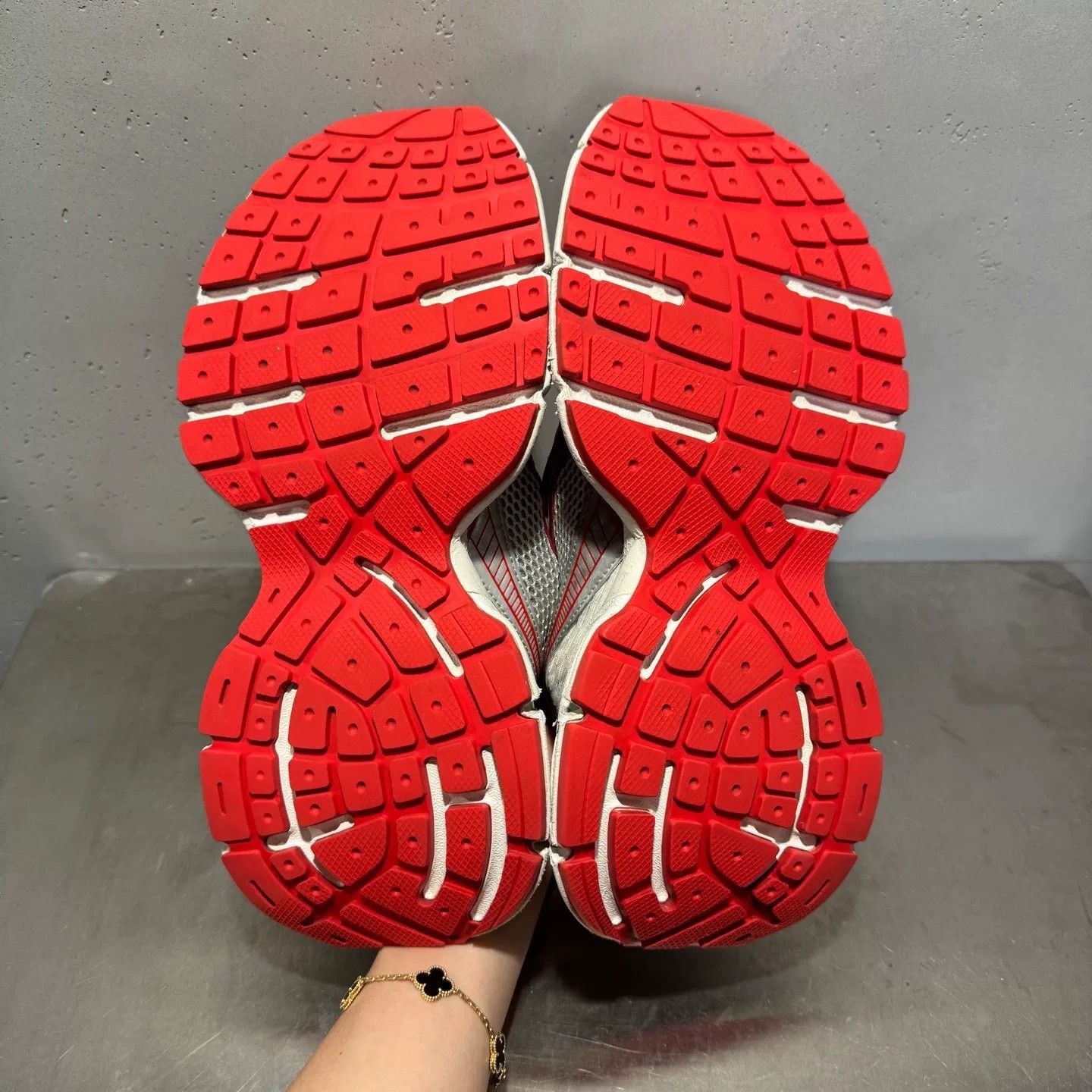 Balenciaga Balenciaga Distressed Red Lowtop Sneakers XXXL Men Size US 10 / EU 43 - 6 Thumbnail