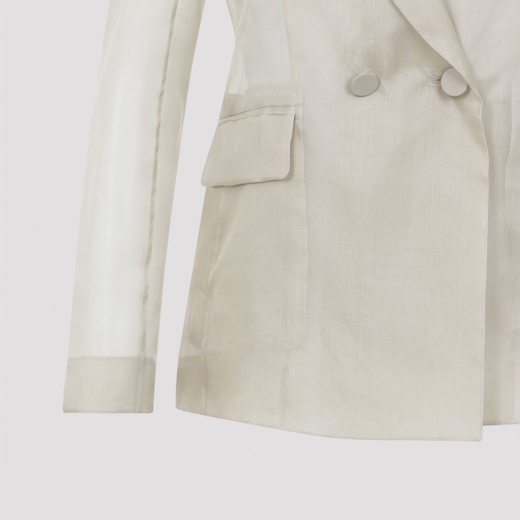Max Mara Max Mara Pianoforte Slogan Organza Jacket Size M / US 6-8 / IT 42-44 - 3 Thumbnail