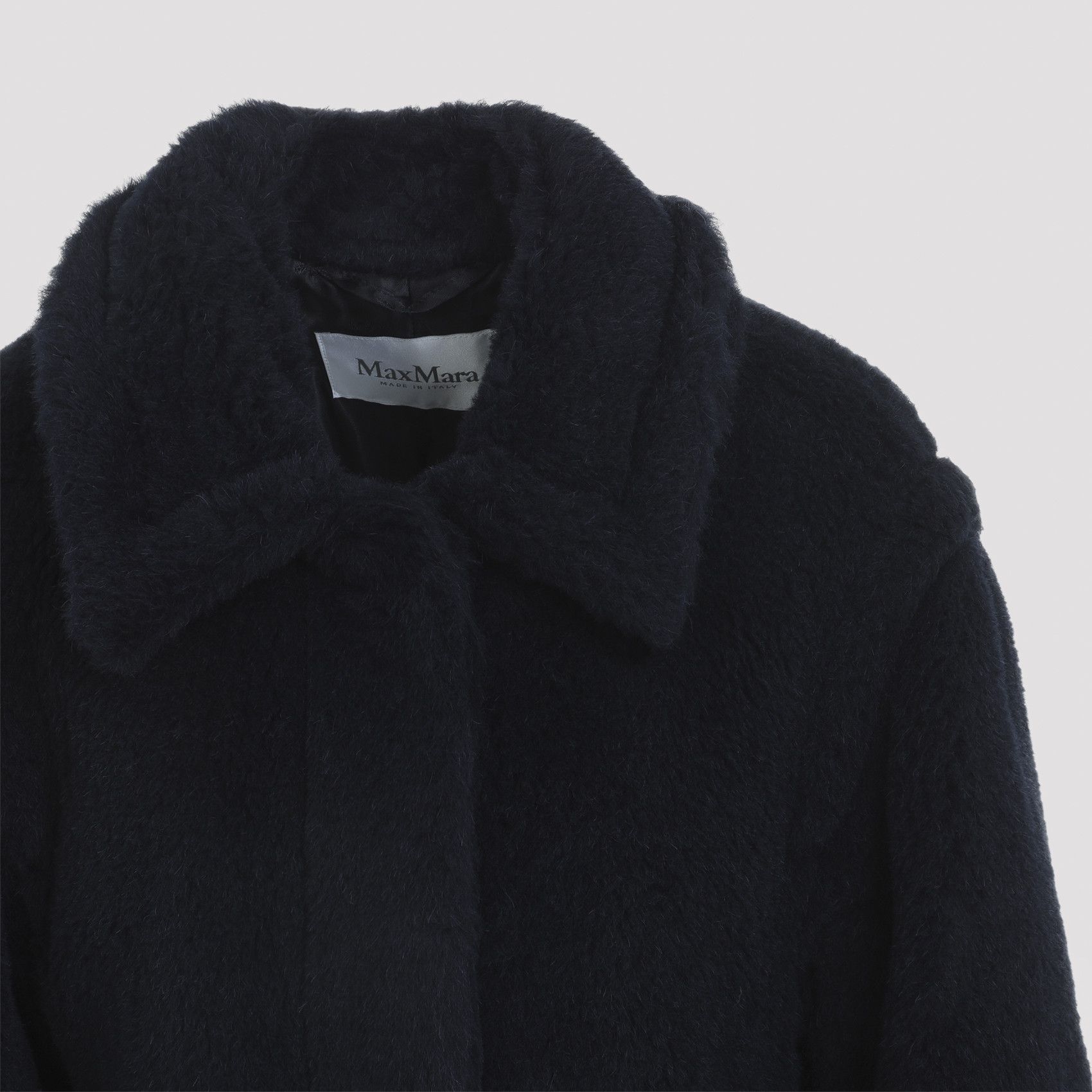 Max Mara Max Mara Fuggito Short Blue Teddy Coat Size M / US 6-8 / IT 42-44 - 4 Thumbnail