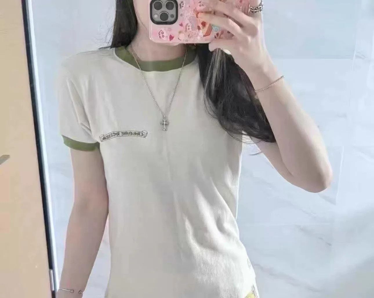 Chrome Hearts Chrome Hearts Green T-Shirt M Women Size M / US 6-8 / IT 42-44 - 3 Thumbnail