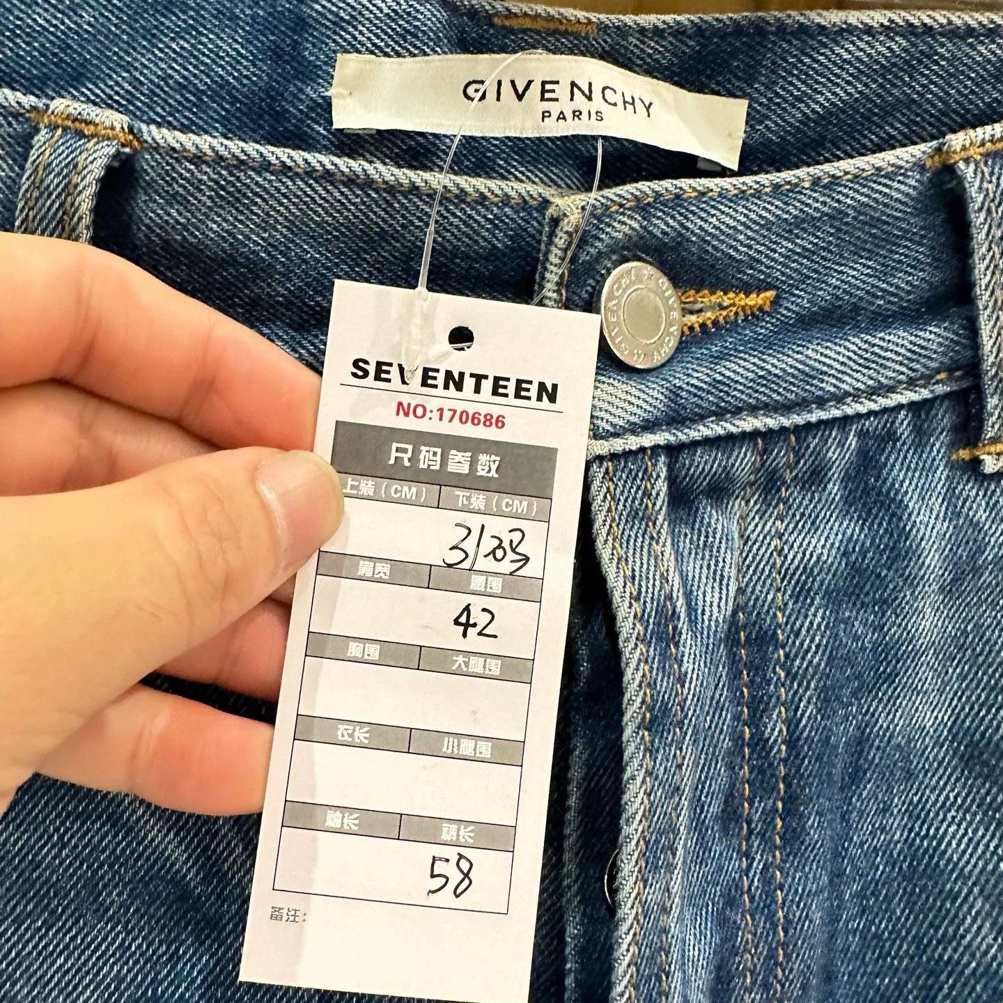 Givenchy Givenchy Denim Green Denim Jeans 31 Men Size US 31 - 6 Thumbnail