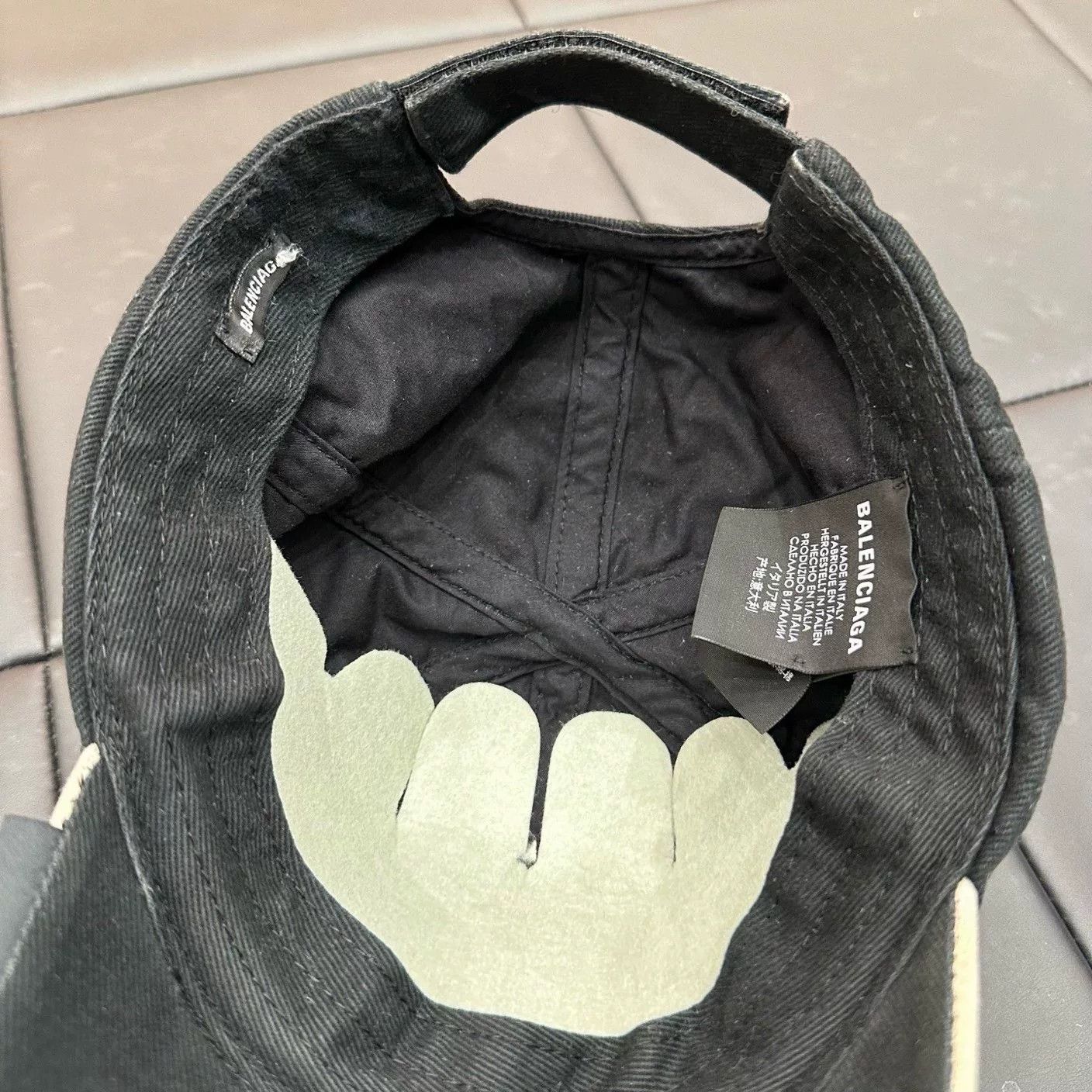 Balenciaga Balenciaga Patchwork Black Hat L Men Size ONE SIZE - 4 Thumbnail