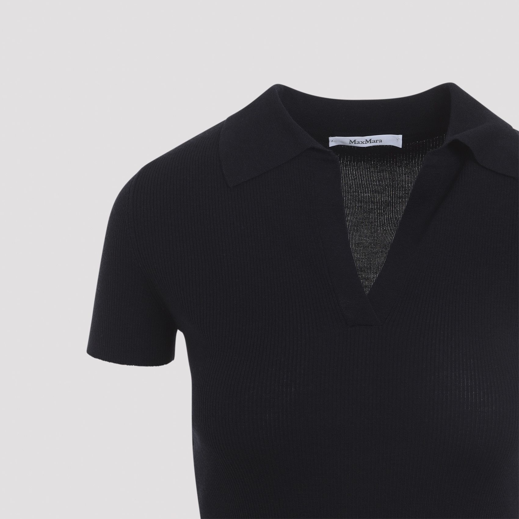 Max Mara Max Mara Albero Knit Ribbed Polo Size S / US 4 / IT 40 - 3 Thumbnail
