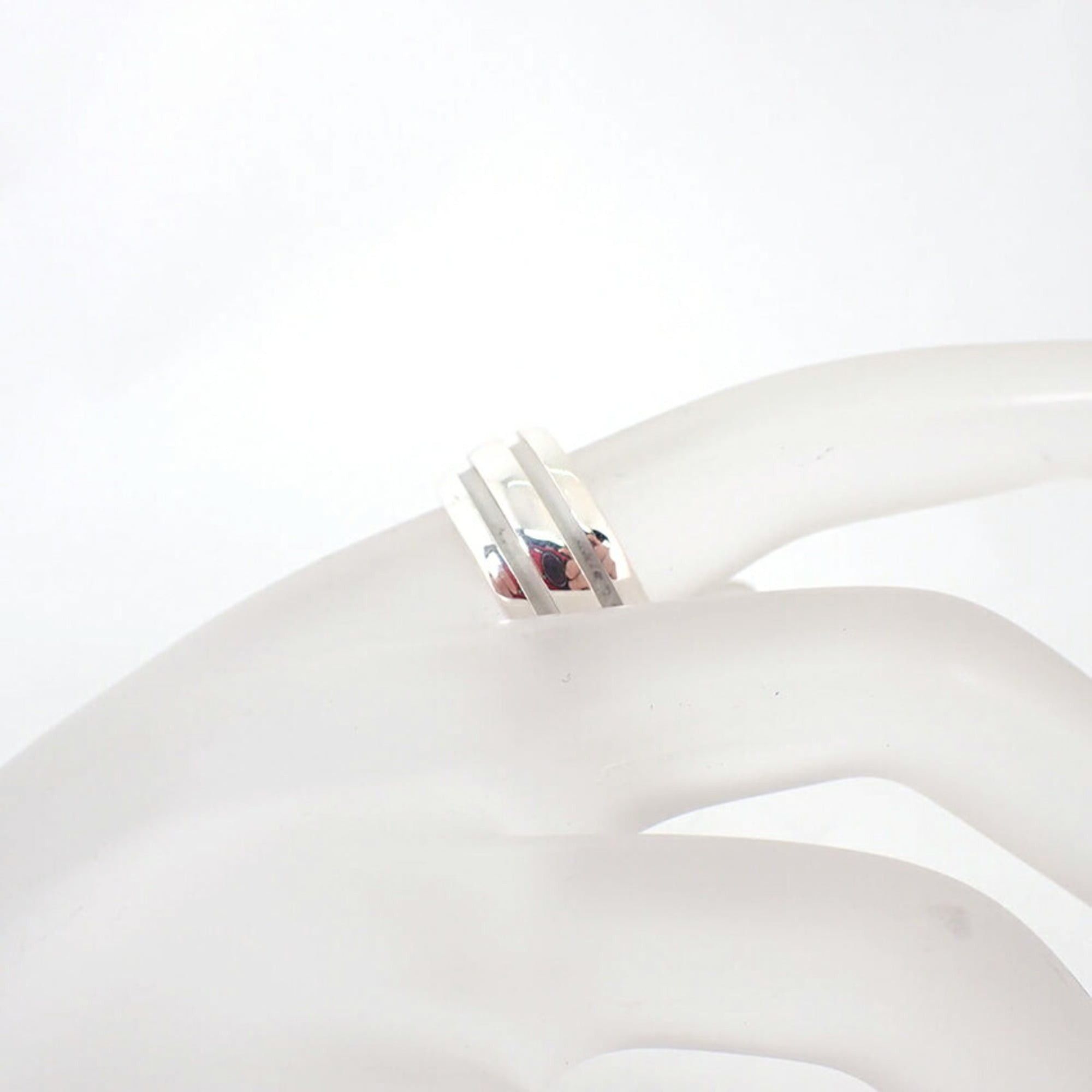 Tiffany & Co. TIFFANY & Co. 925 Engraved Double Line Ring, Size 10 Size ONE SIZE - 4 Thumbnail