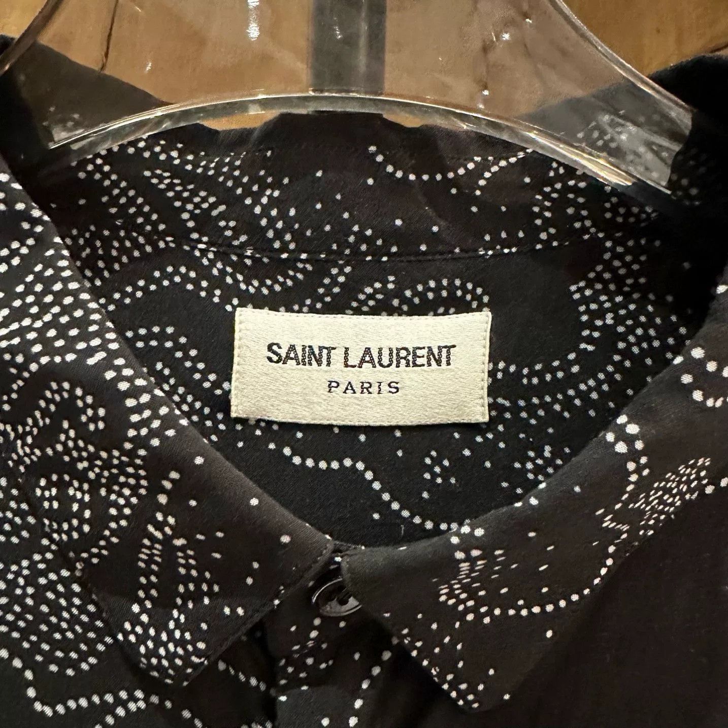 Saint Laurent Paris Saint Laurent Paris Black Shirt 40 Men Size US M / EU 48-50 / 2 - 4 Thumbnail