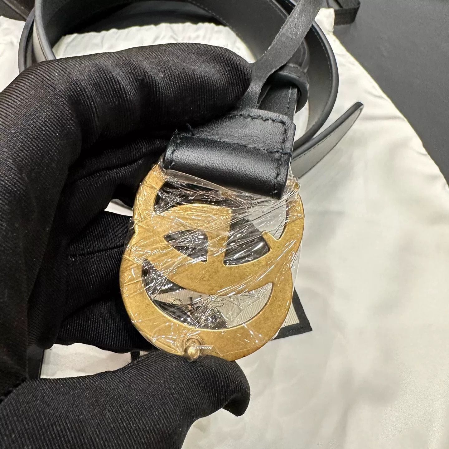 Gucci Gucci Distressed Green Belt M Men Size ONE SIZE - 3 Thumbnail