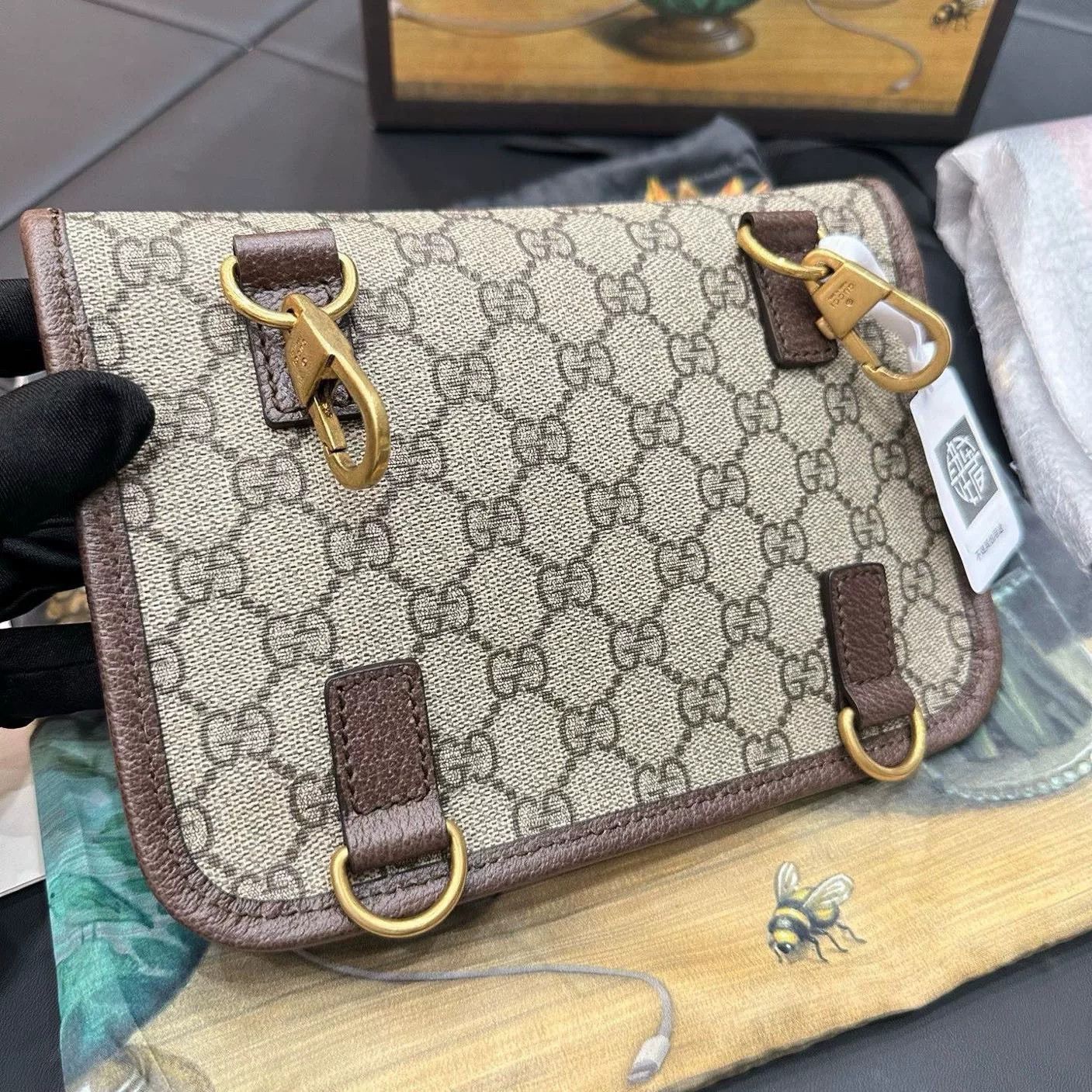 Gucci Gucci Tiger Green Shoulder Bag M Women Size ONE SIZE - 7 Thumbnail